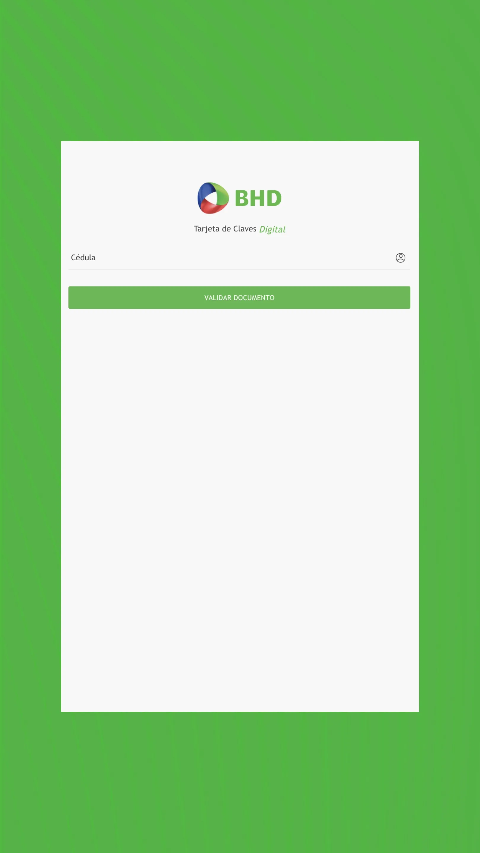 Tarjeta de Claves Digital BHD | Indus Appstore | Screenshot