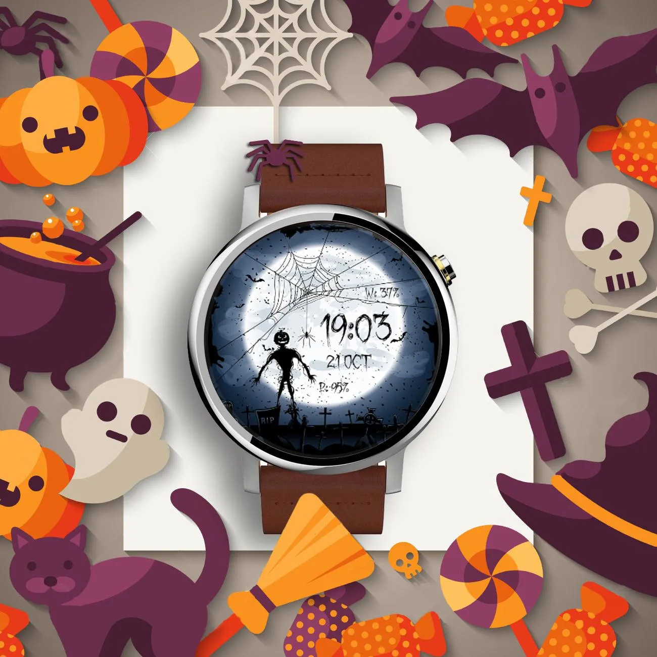 Halloween Spooky Watch Face | Indus Appstore | Screenshot