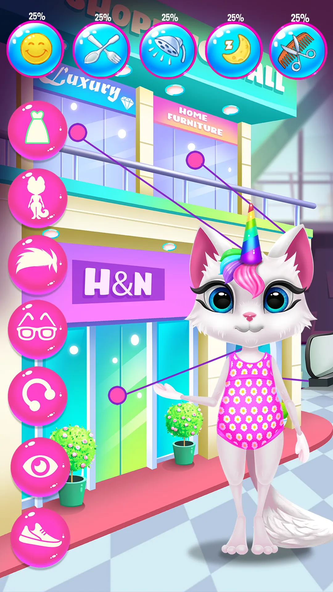 Kitty Kate Unicorn Daily Care | Indus Appstore | Screenshot