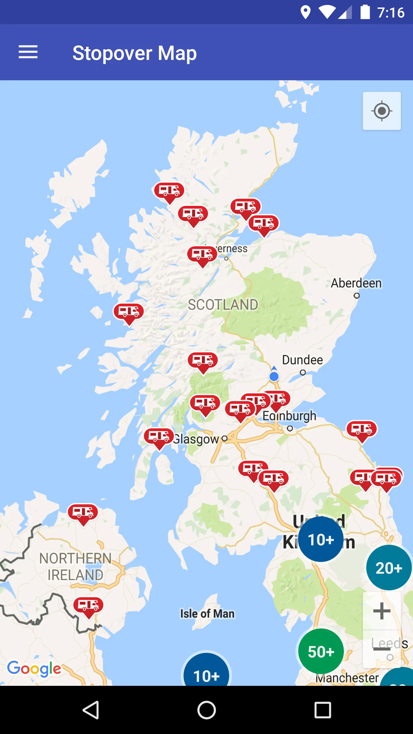 Motorhome Stopover UK | Indus Appstore | Screenshot