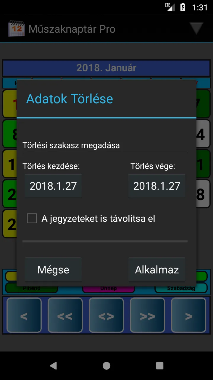 Műszaknaptár Pro | Indus Appstore | Screenshot