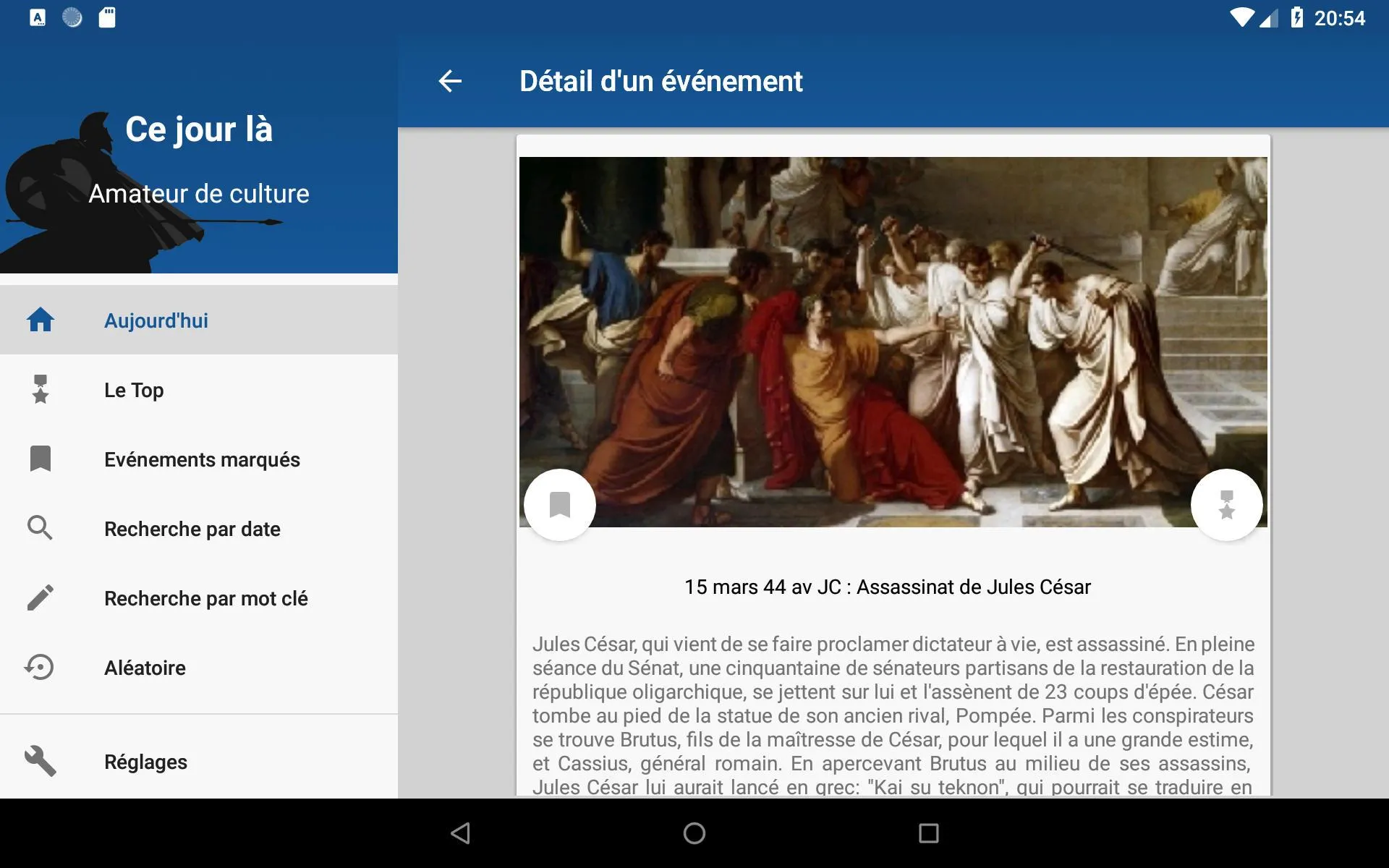 Today in History (French autom | Indus Appstore | Screenshot