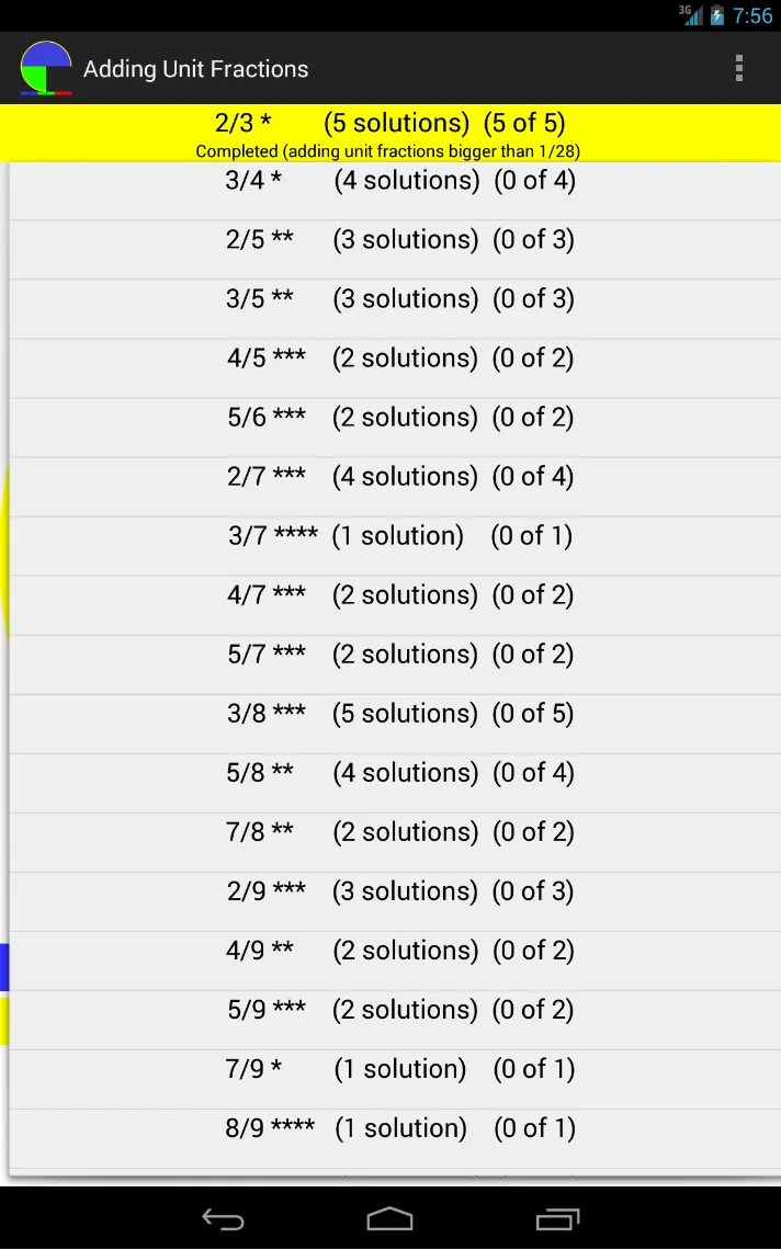 Adding unit fractions | Indus Appstore | Screenshot