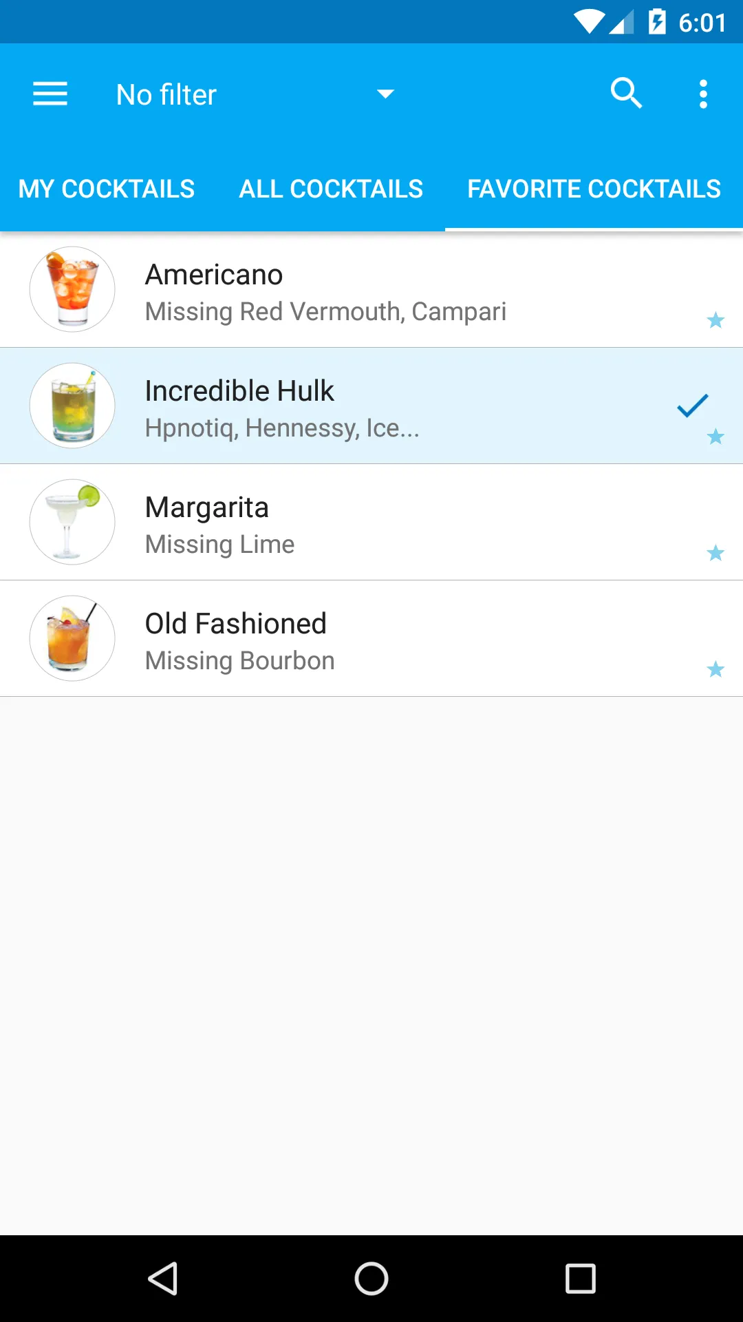 My Cocktail Bar | Indus Appstore | Screenshot
