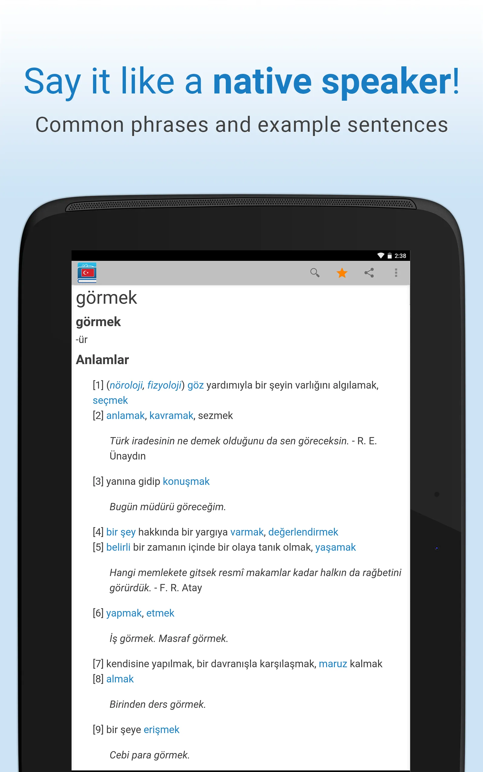 Turkish Dictionary & Thesaurus | Indus Appstore | Screenshot