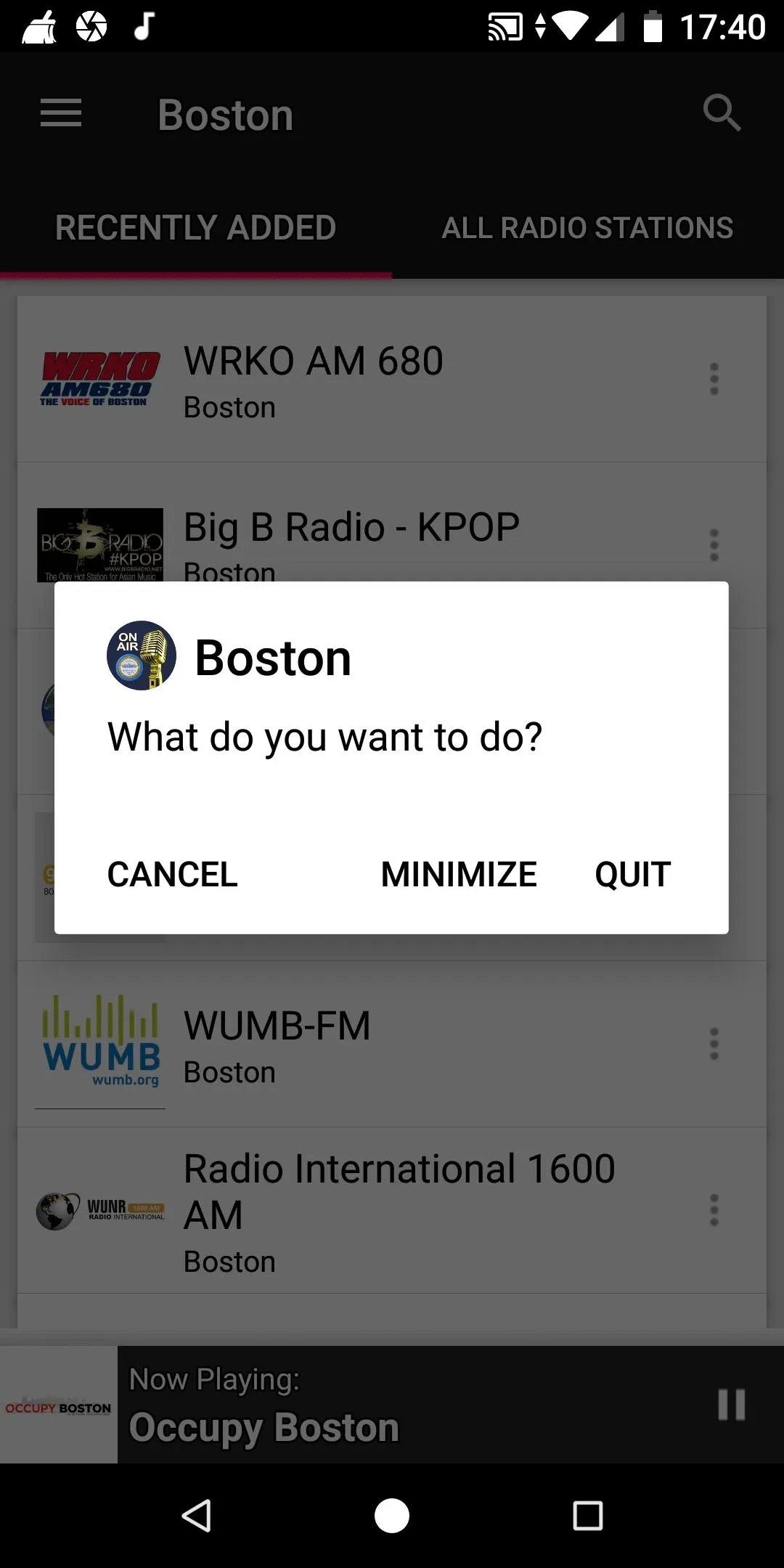 Boston Radio Stations -  USA | Indus Appstore | Screenshot