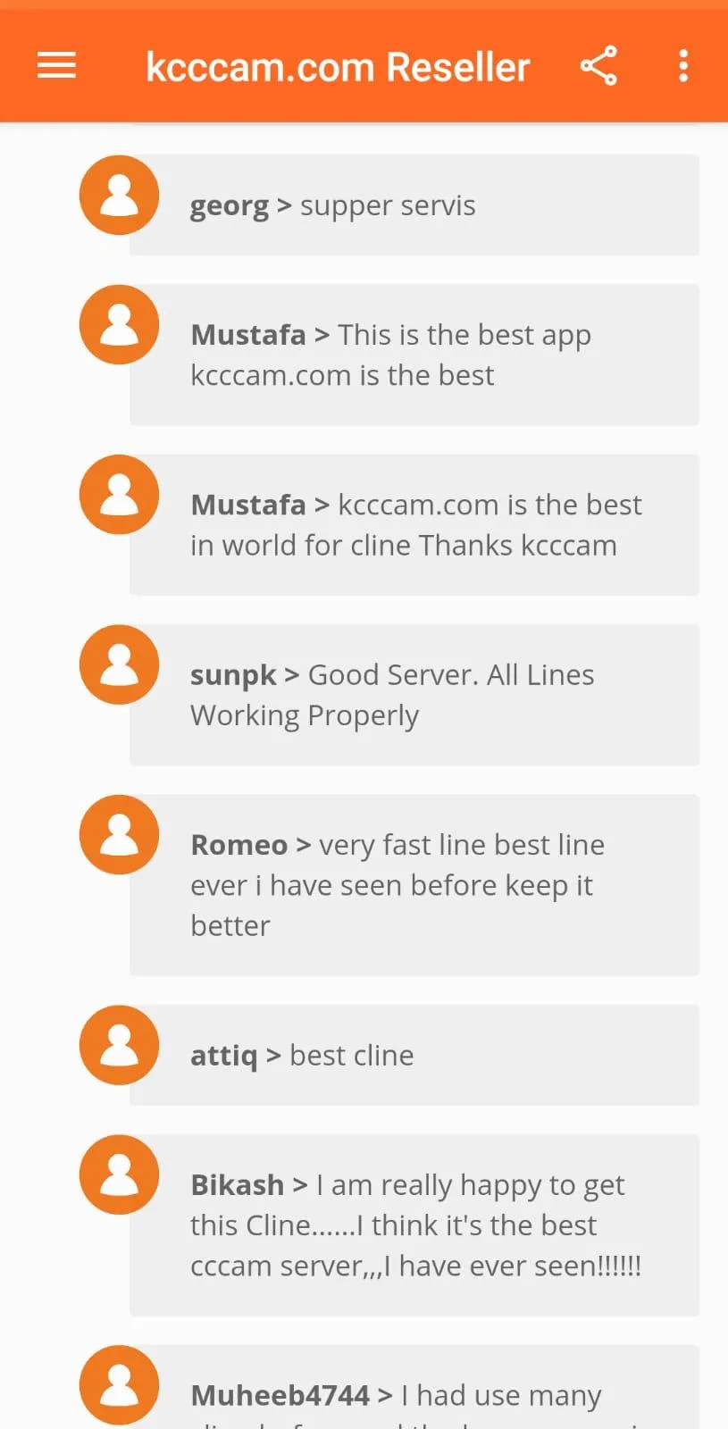 Kcccam - CCcam Reseller Panel | Indus Appstore | Screenshot