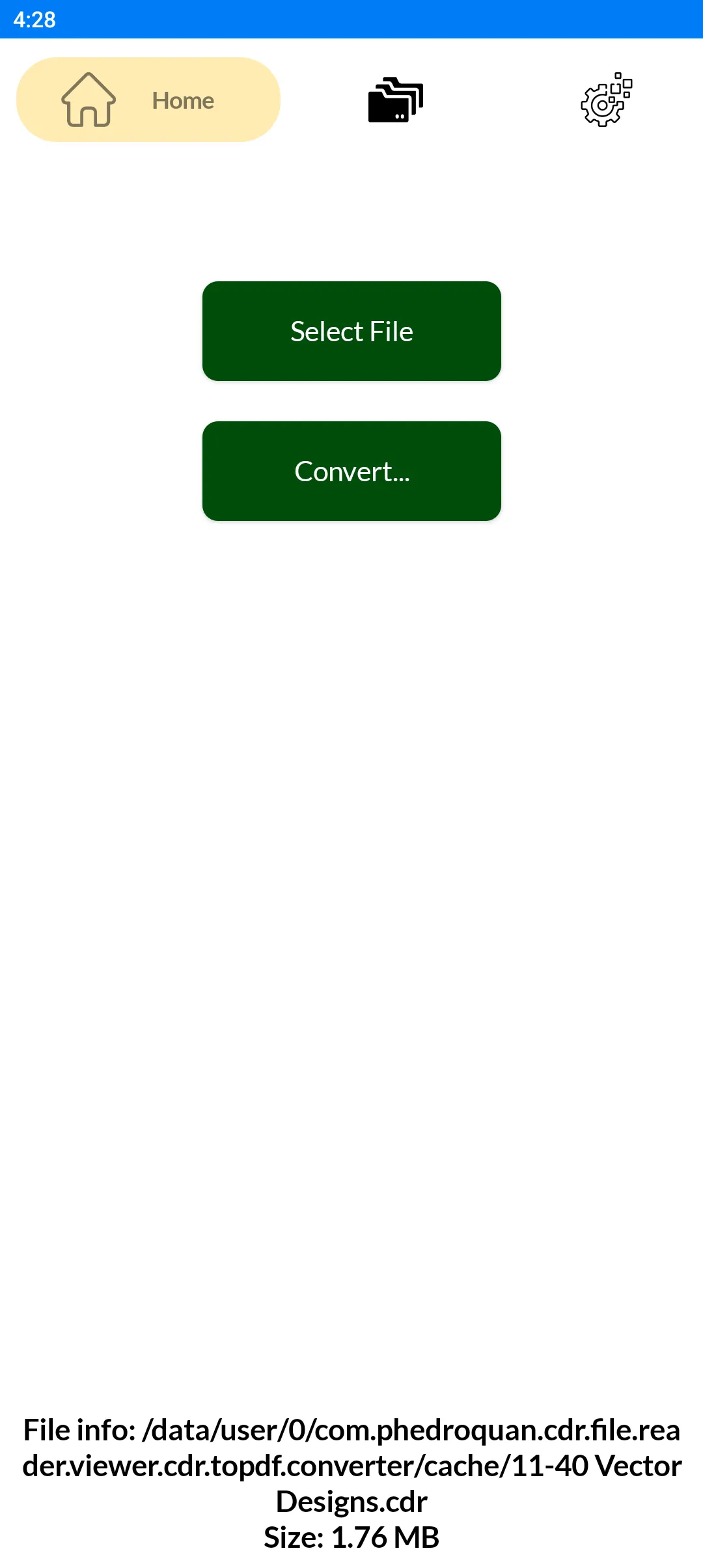 CDR File Opener & Converter | Indus Appstore | Screenshot