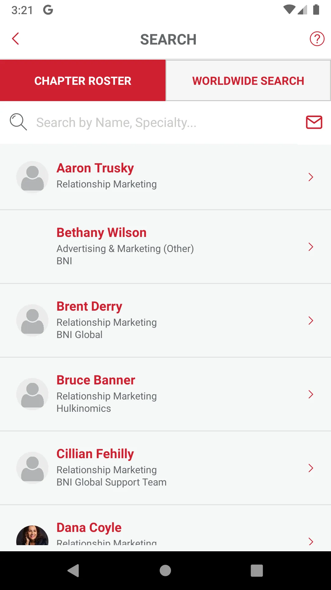 BNI Connect® Mobile | Indus Appstore | Screenshot