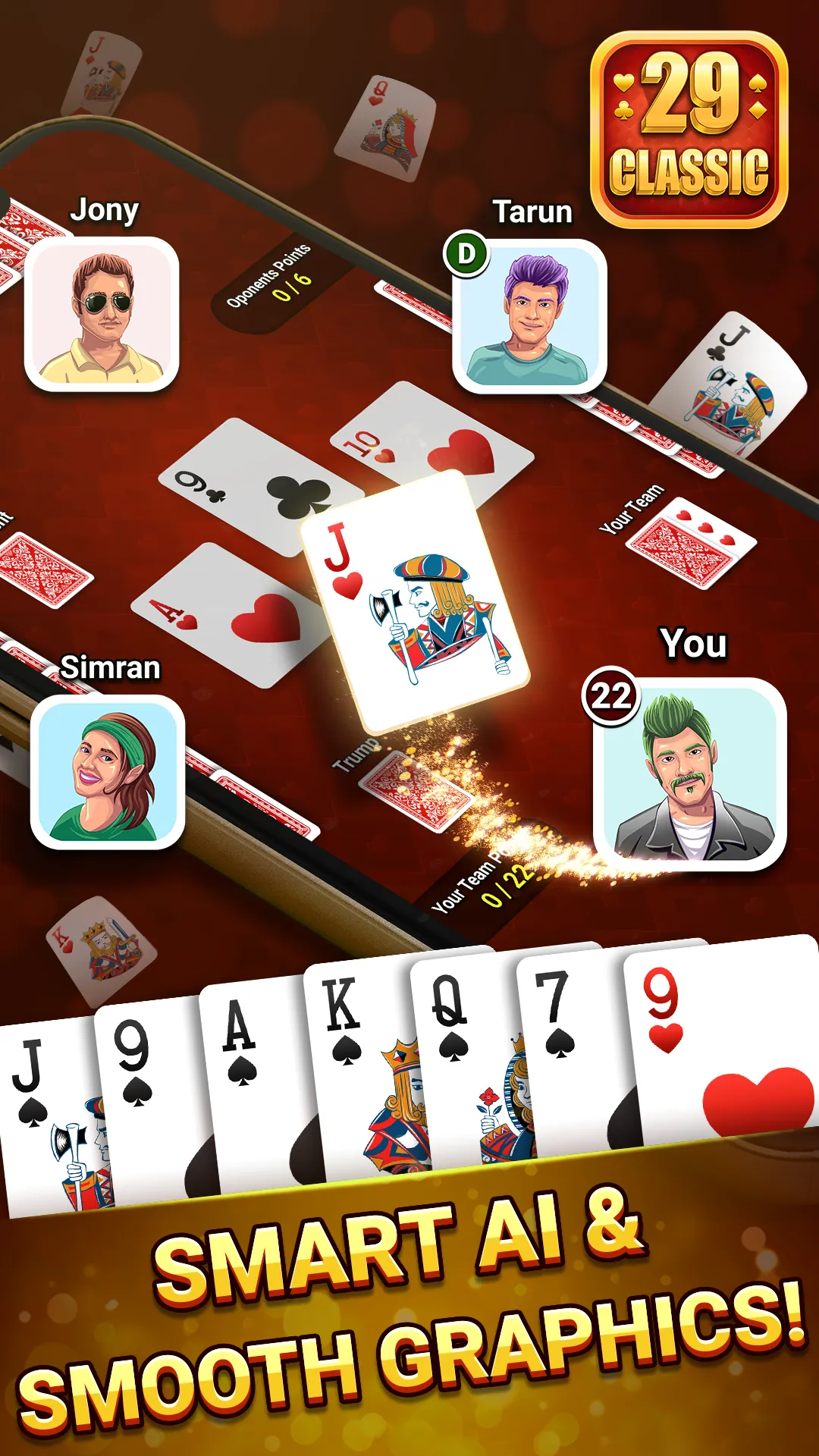 29 Card Timepass India Offline | Indus Appstore | Screenshot