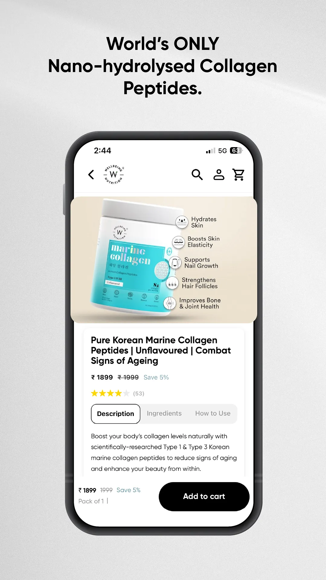 Wellbeing Nutrition | Indus Appstore | Screenshot