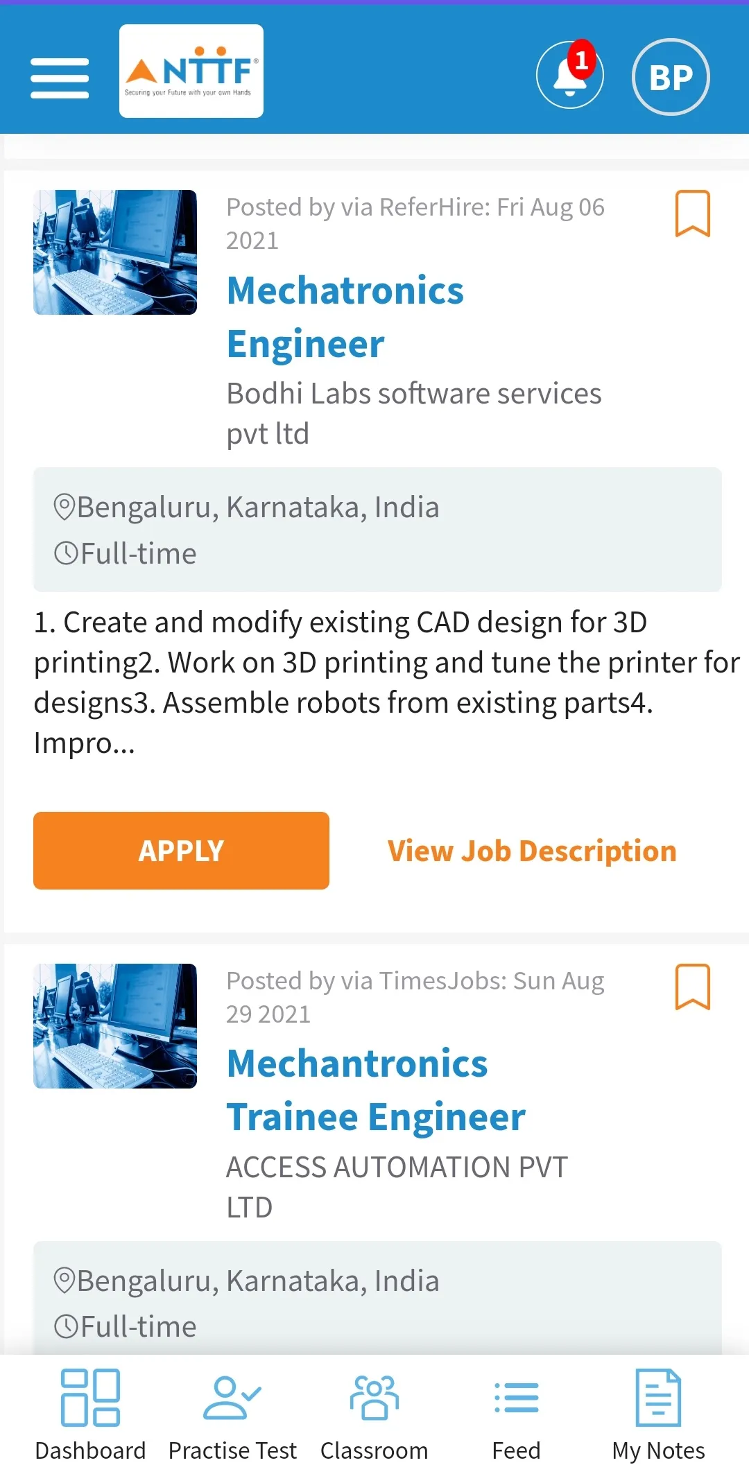 Digital NTTF | Indus Appstore | Screenshot