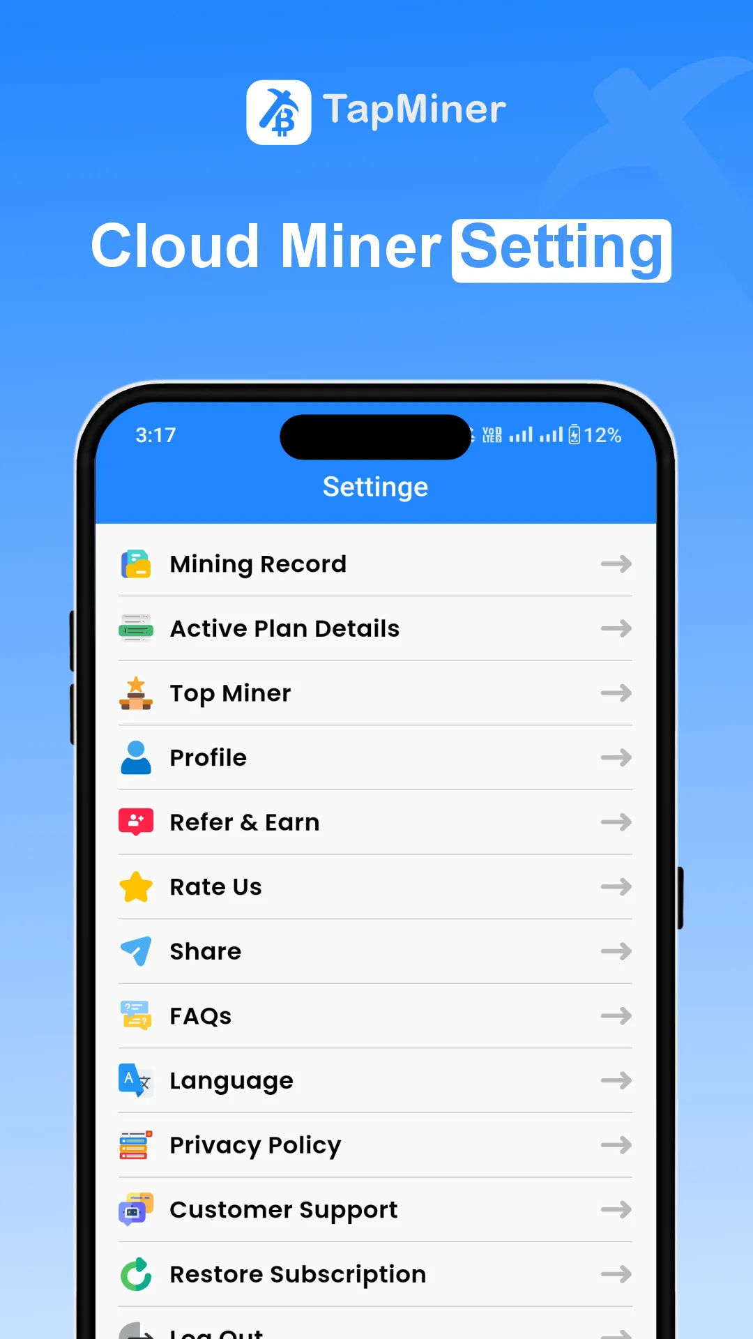 BTC Cloud Mining : TapMiner | Indus Appstore | Screenshot