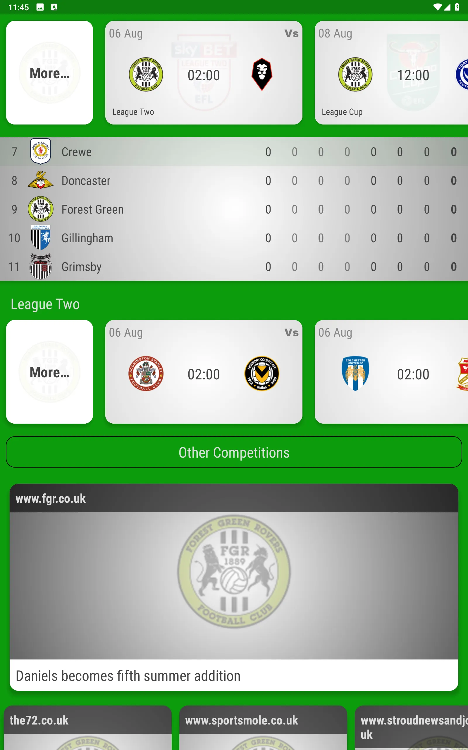 Forest Green Rovers Fan App | Indus Appstore | Screenshot