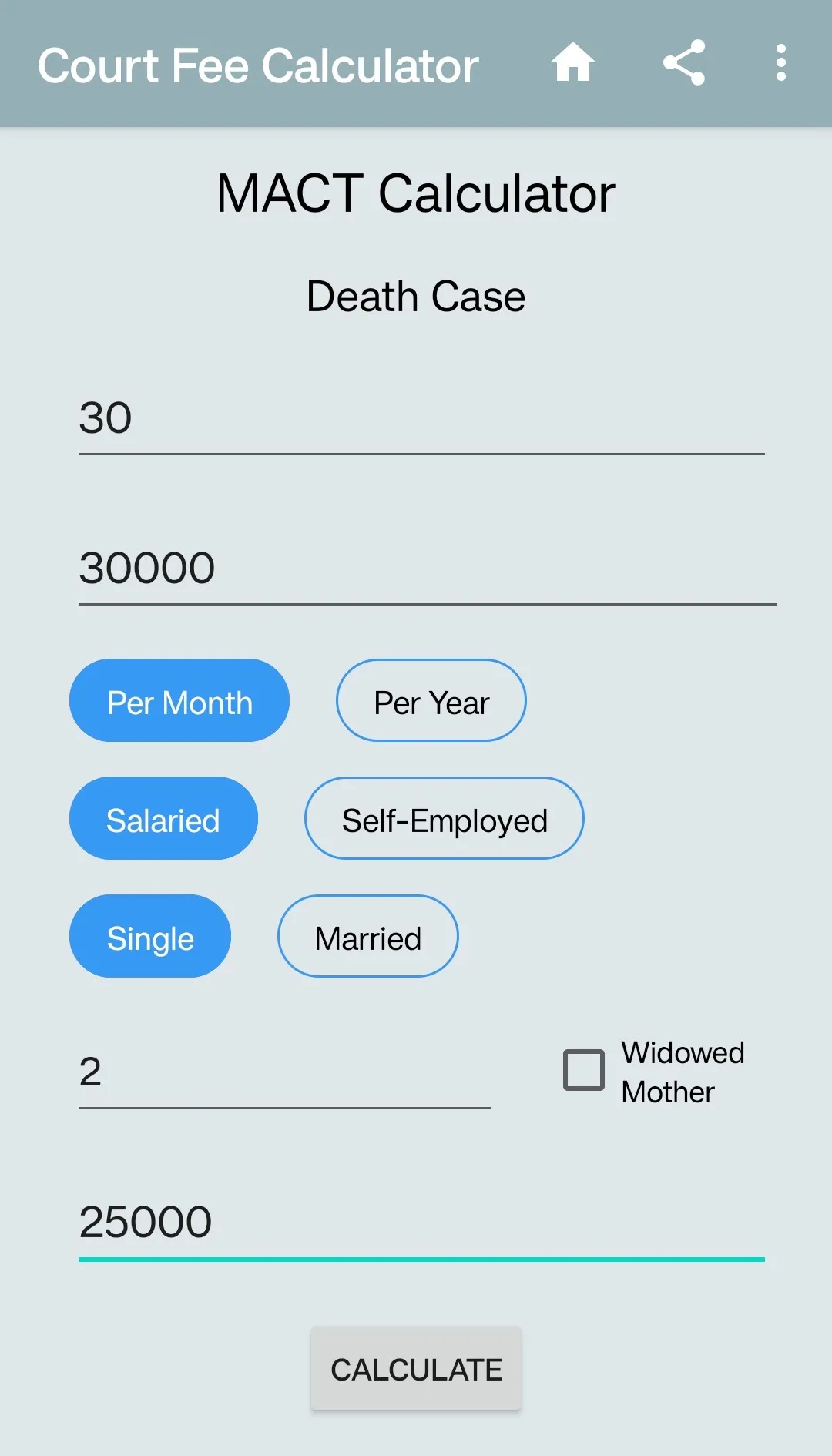 Court Fee Calculator BNS IPC | Indus Appstore | Screenshot