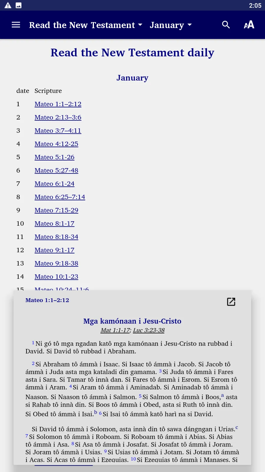 Tagabawa Bible | Indus Appstore | Screenshot