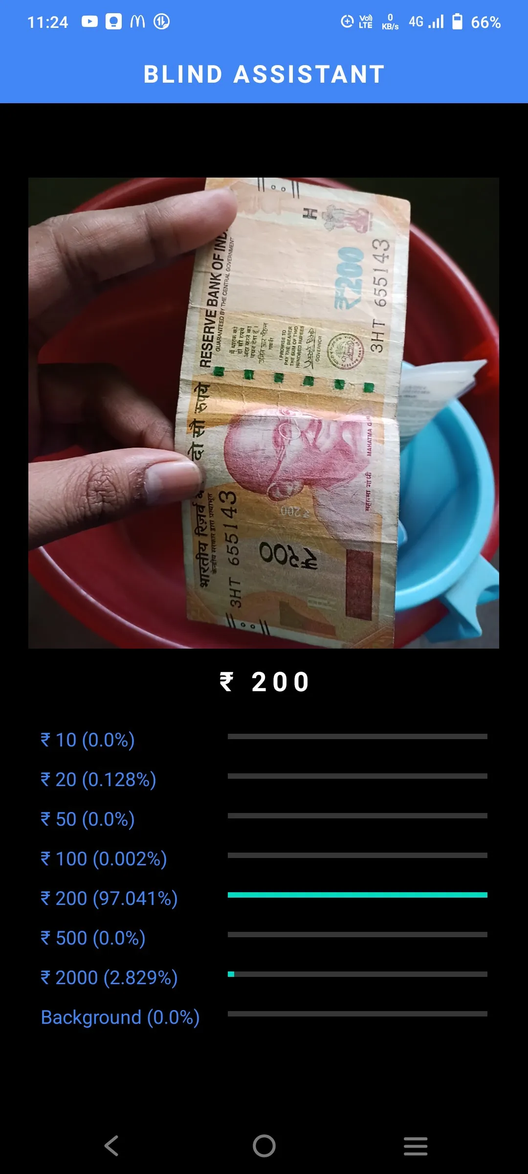 Blind Assist Currency Detector | Indus Appstore | Screenshot