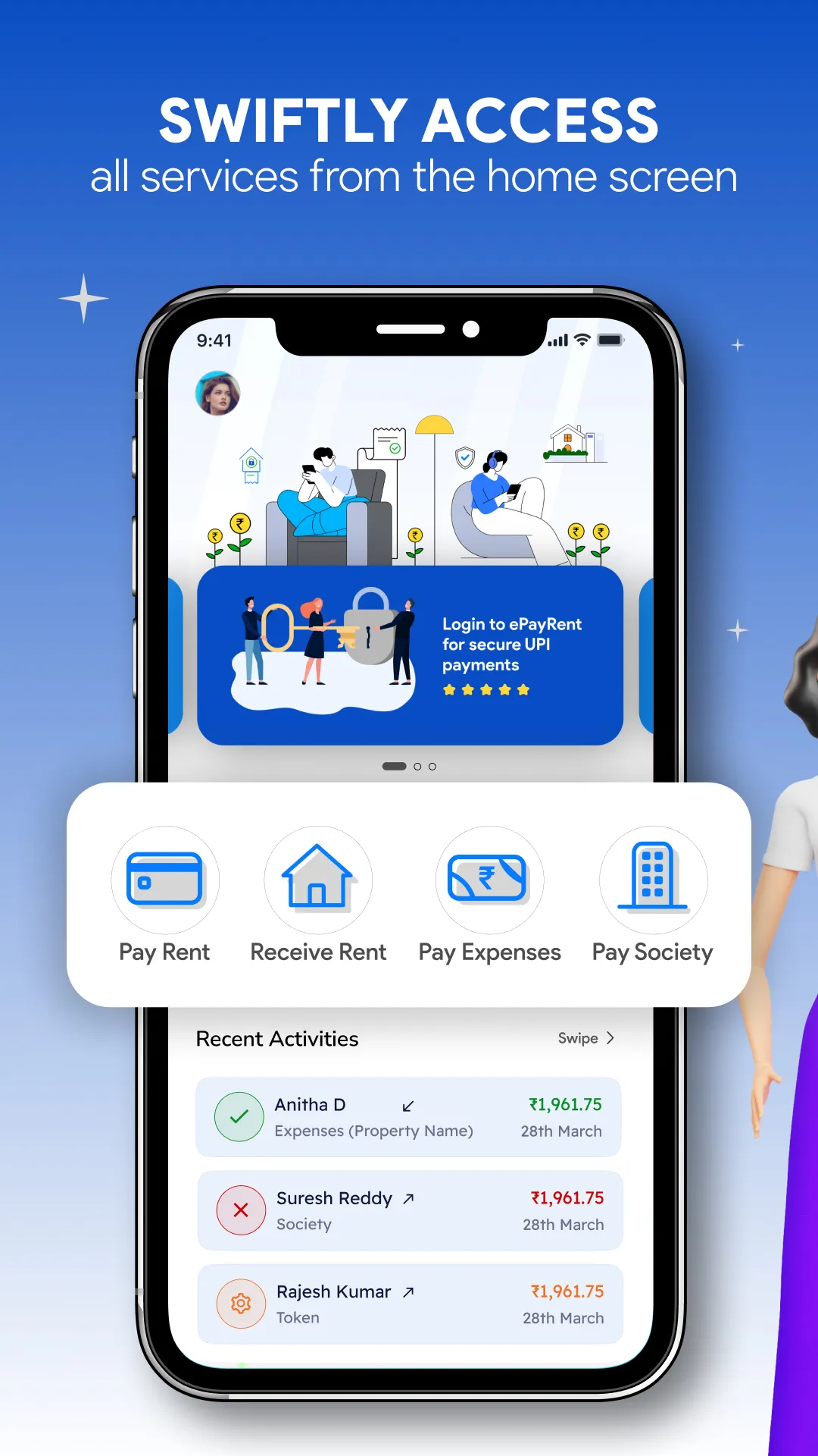 ePayRent with Credit Cards | Indus Appstore | Screenshot