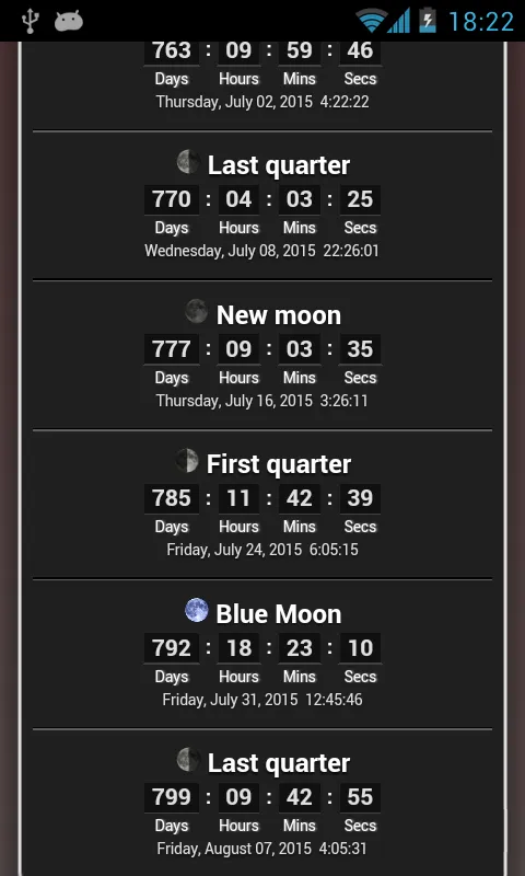 Moon Phases | Indus Appstore | Screenshot