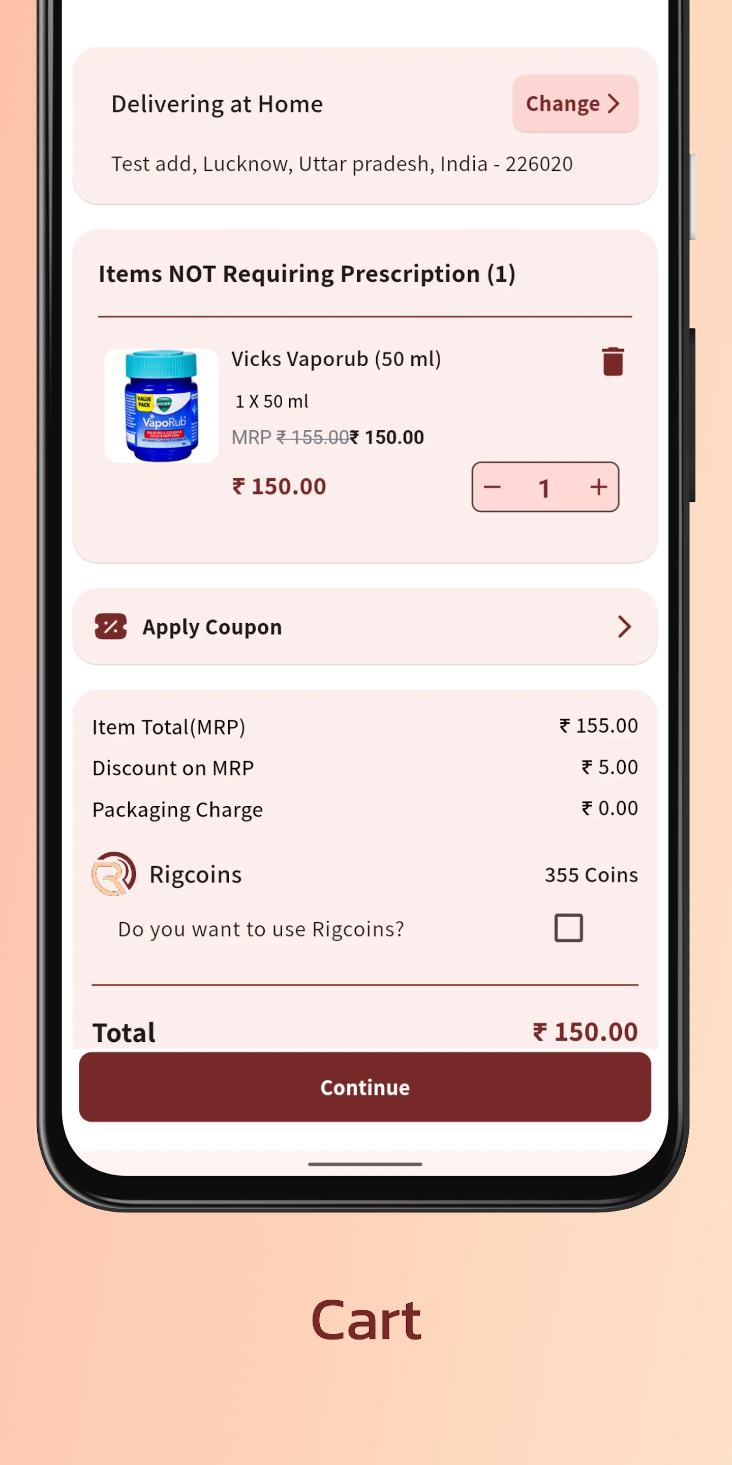 Rigmeds-Order Medicine Online | Indus Appstore | Screenshot
