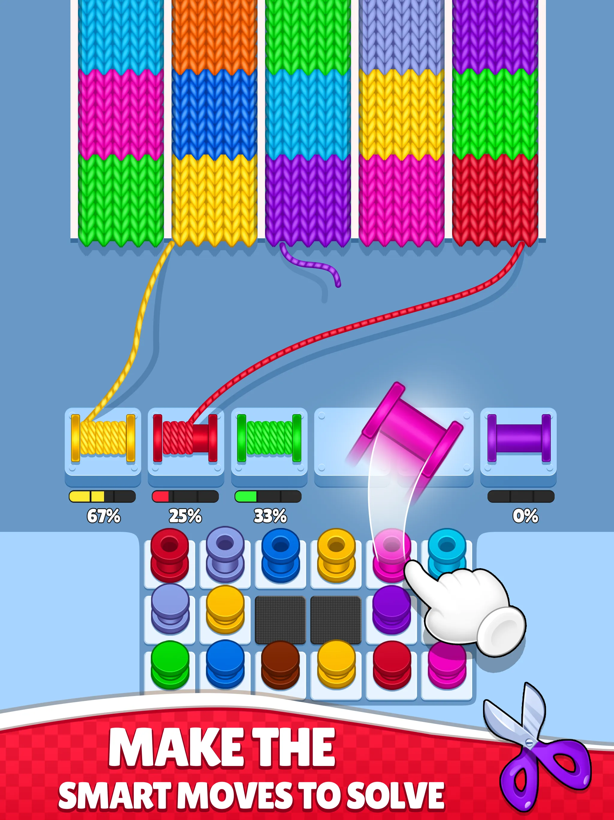 Knit Sort 3d - Color Wool Jam | Indus Appstore | Screenshot