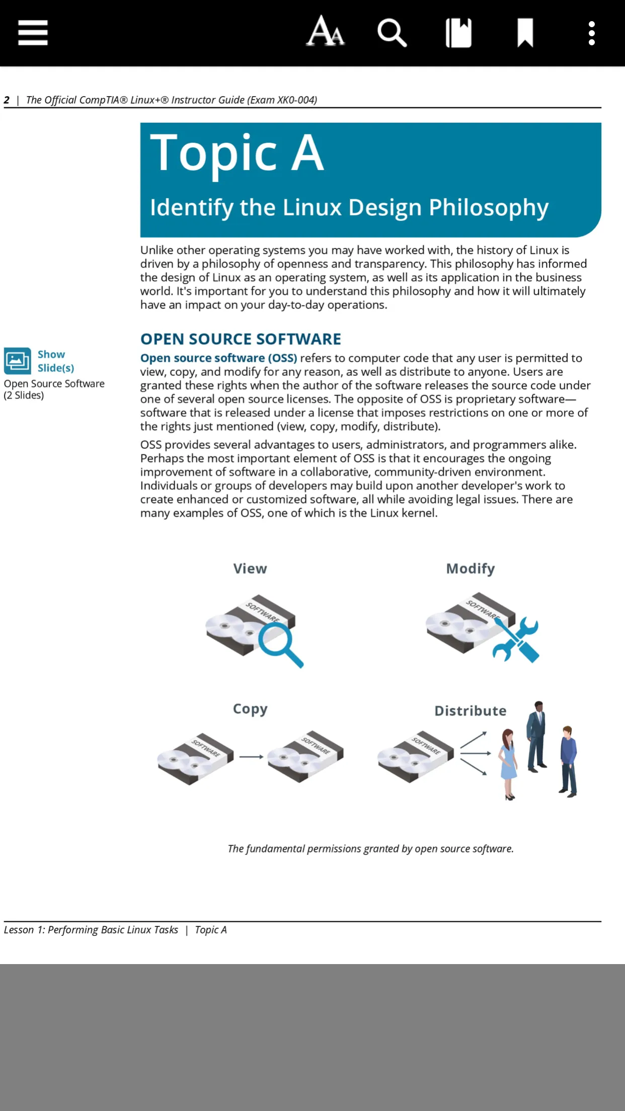 CompTIA Learning Center eReade | Indus Appstore | Screenshot