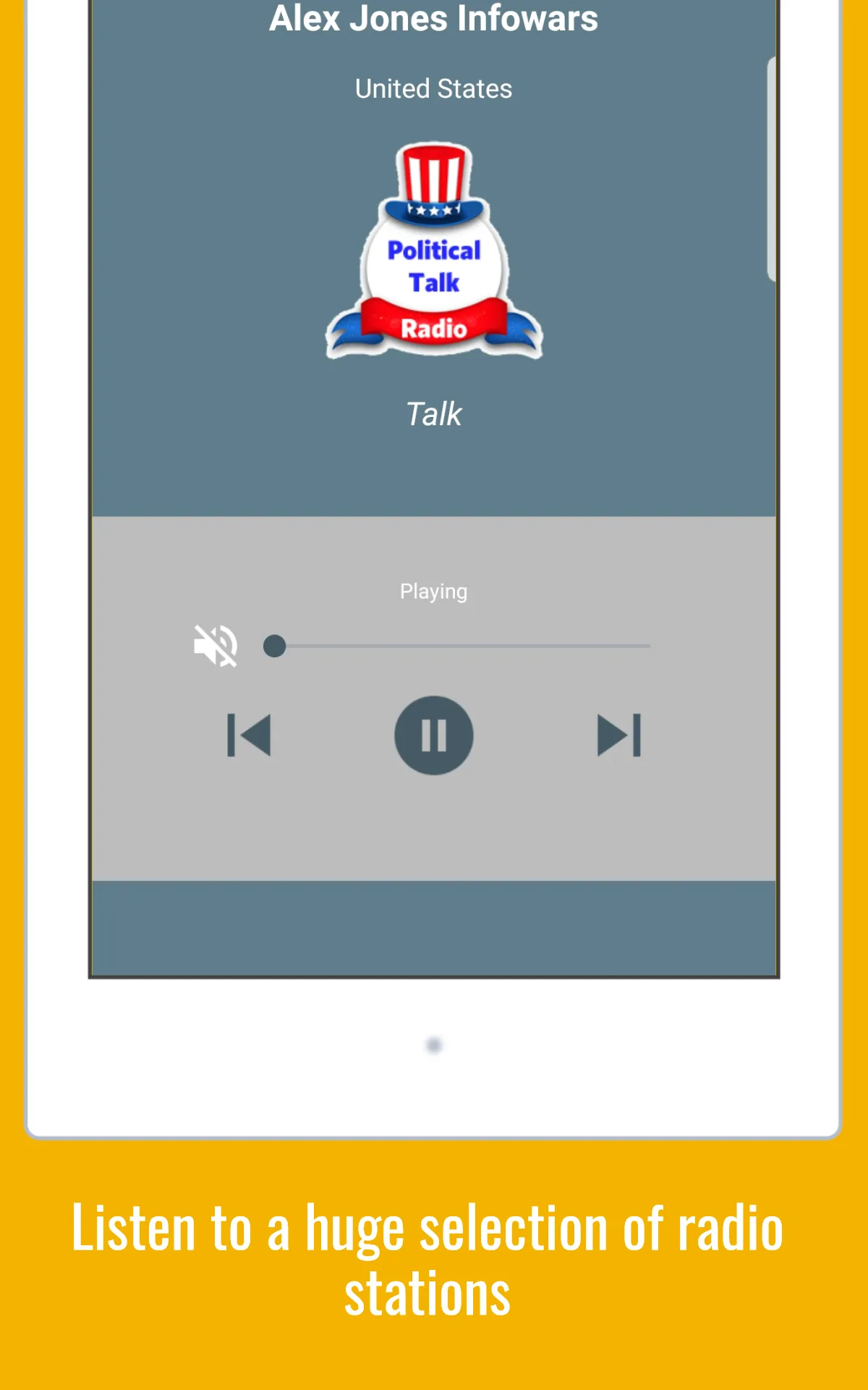 USA Political Talk Radio | Indus Appstore | Screenshot