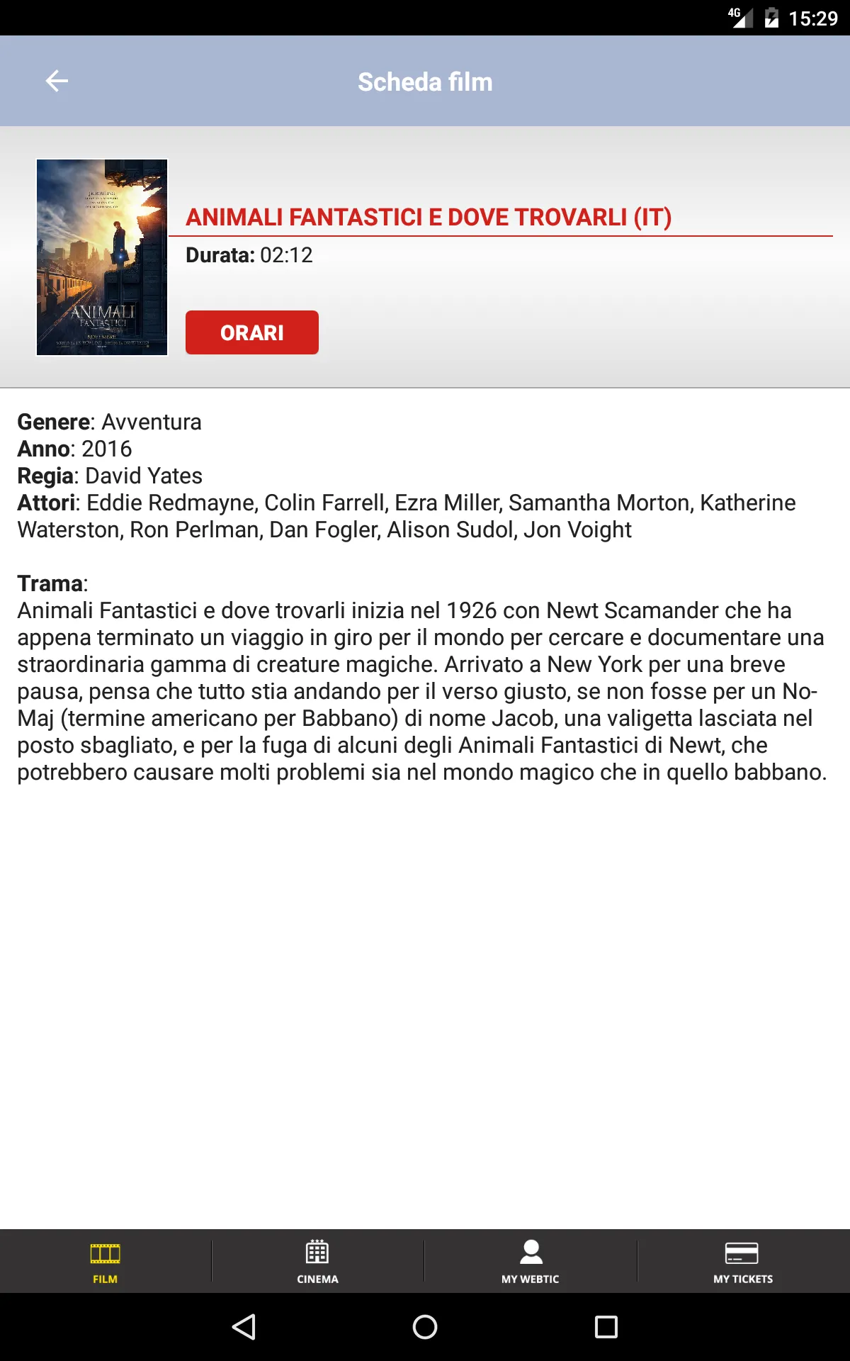 Webtic Cineplexx Bolzano | Indus Appstore | Screenshot