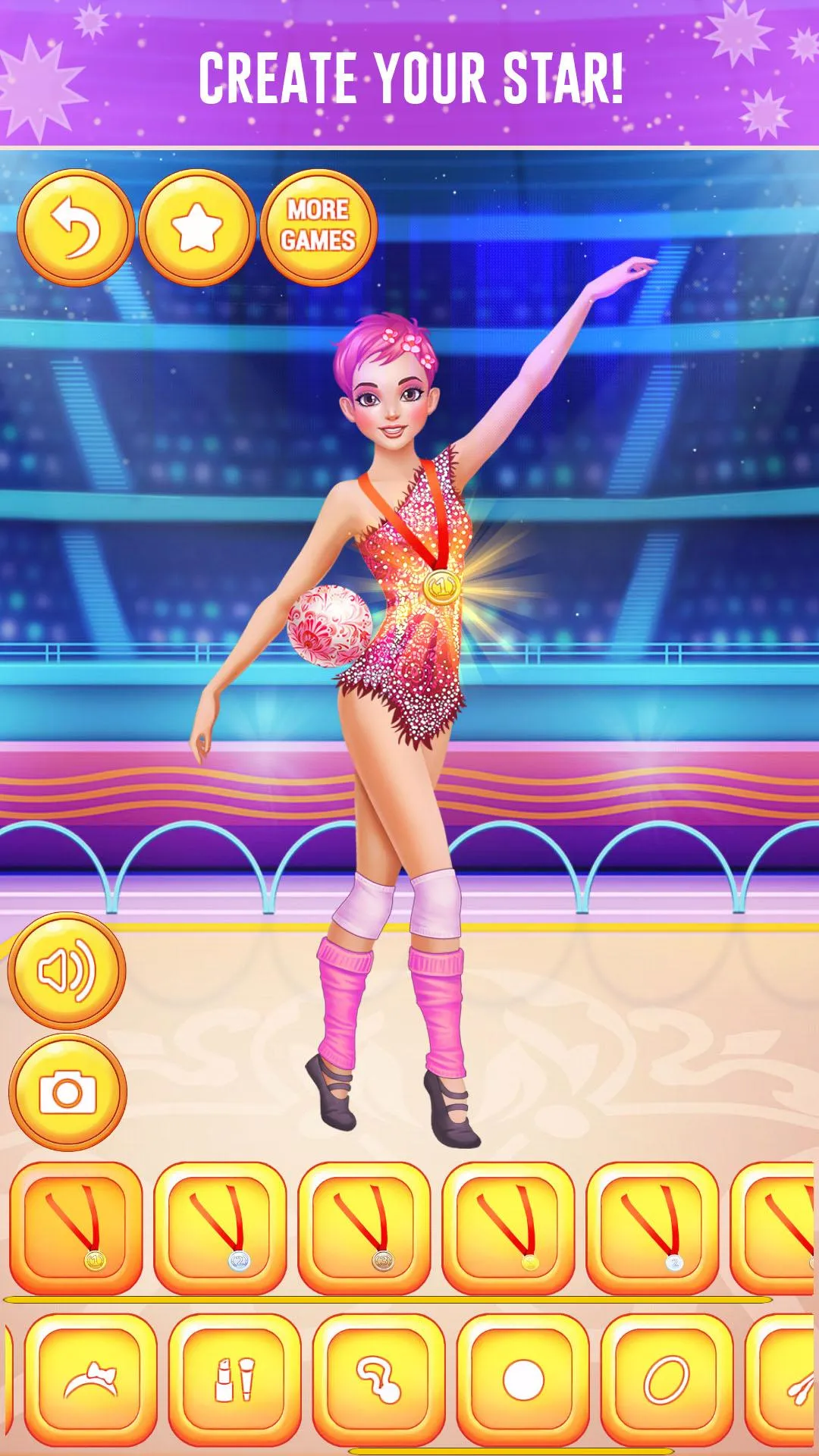 Gymnastics Girls Dress Up Game | Indus Appstore | Screenshot