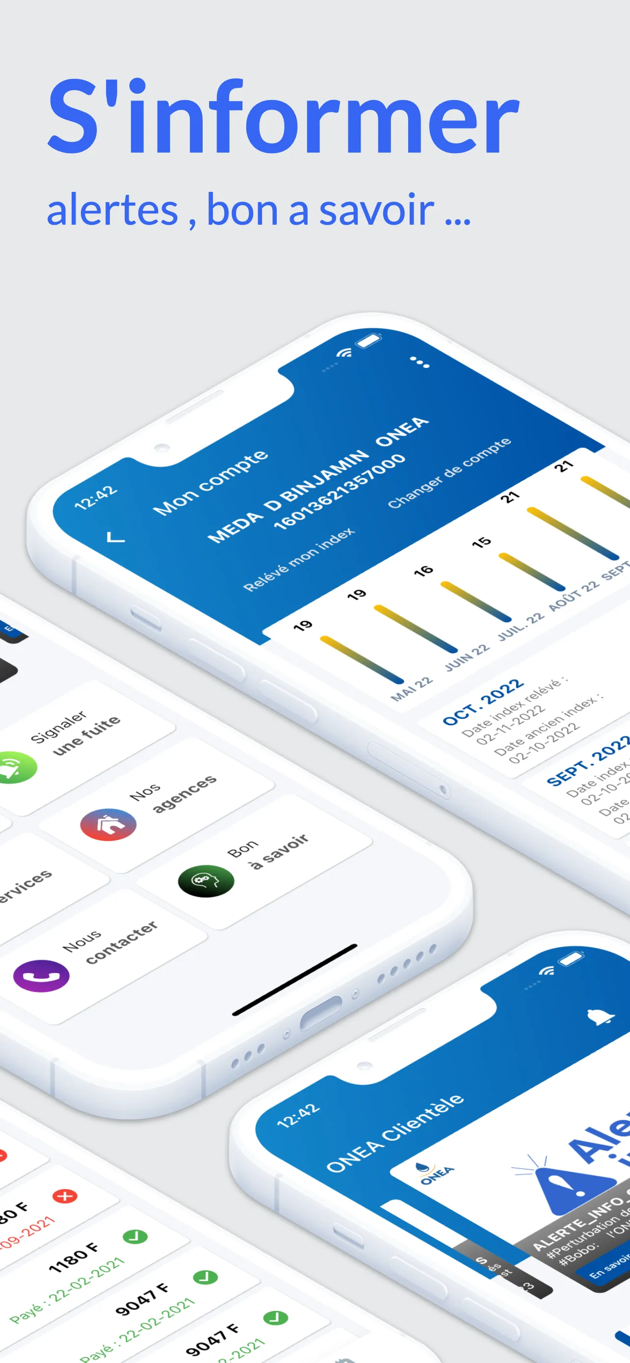 ONEA Clientèle | Indus Appstore | Screenshot