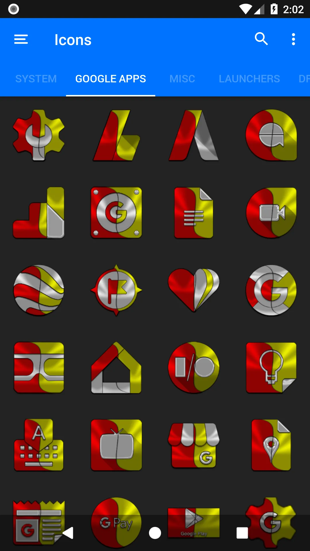 Red and Yellow Icon Pack | Indus Appstore | Screenshot