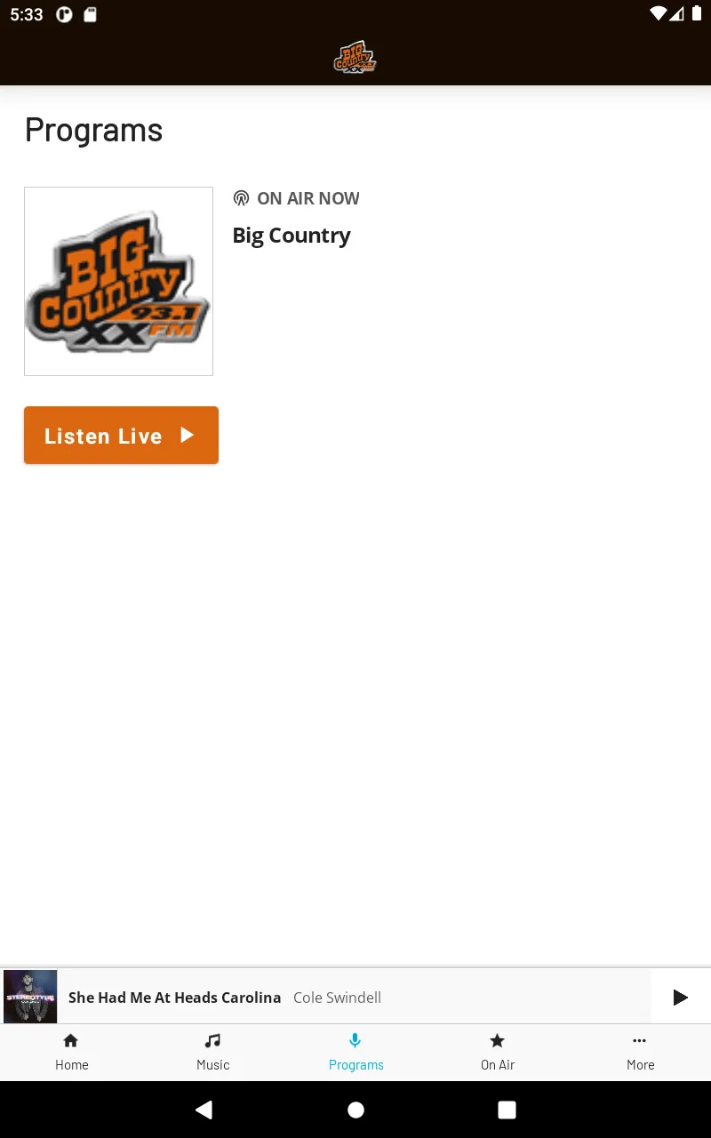 Big Country 93.1 | Indus Appstore | Screenshot