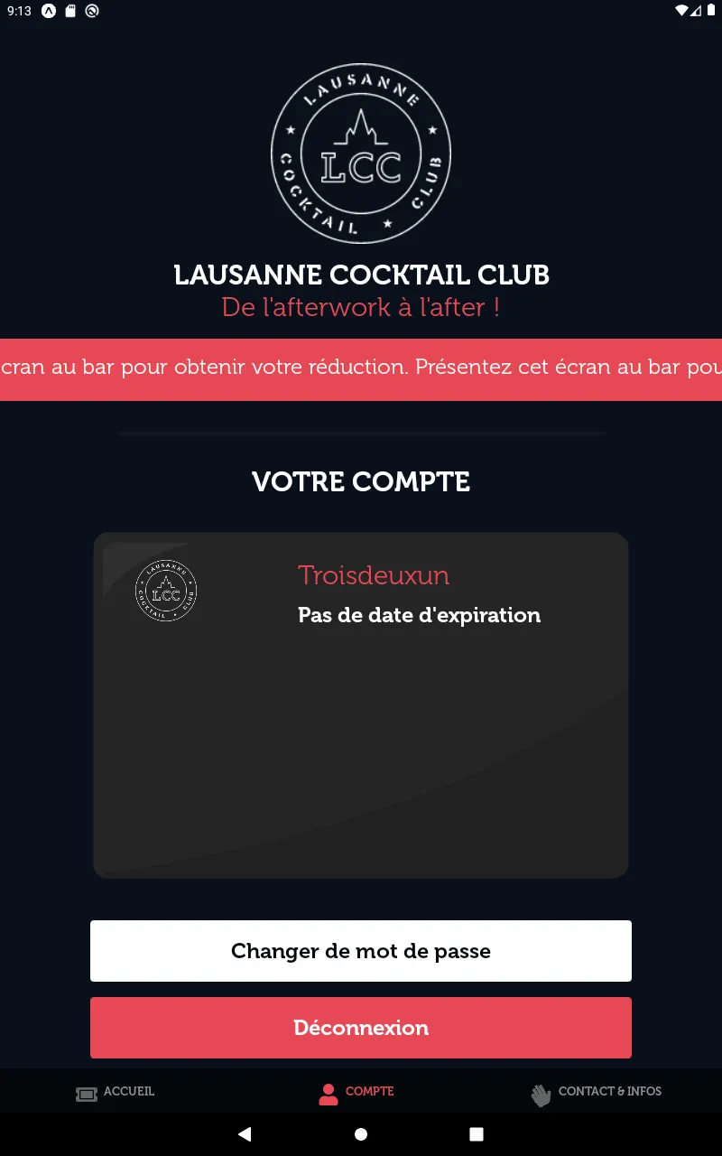 Lausanne Cocktail Club | Indus Appstore | Screenshot