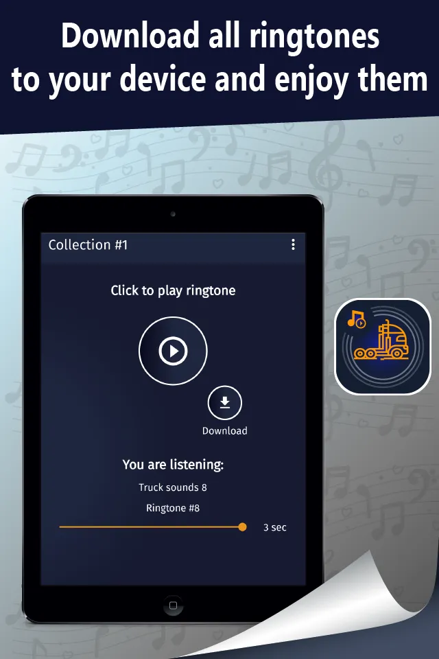 Trucks ringtones, truck sound | Indus Appstore | Screenshot