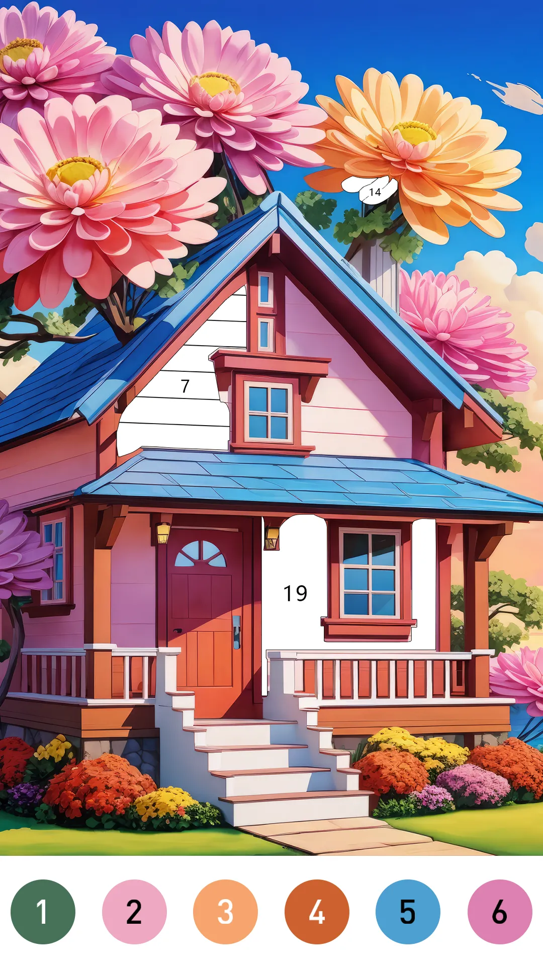 Fairytale Color by number game | Indus Appstore | Screenshot
