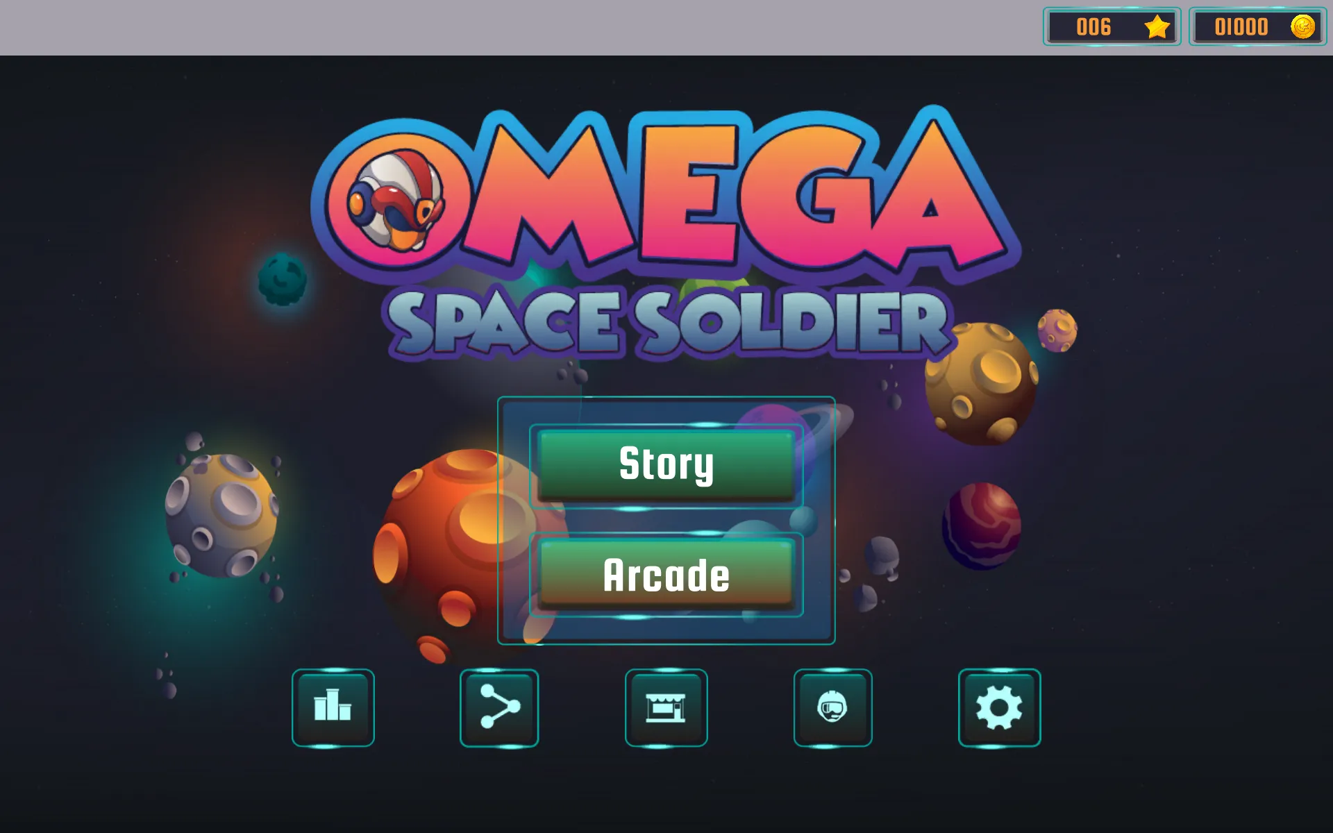 Omega Space Soldier | Indus Appstore | Screenshot