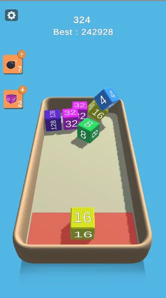 2048 3d : Cube Merge Game | Indus Appstore | Screenshot