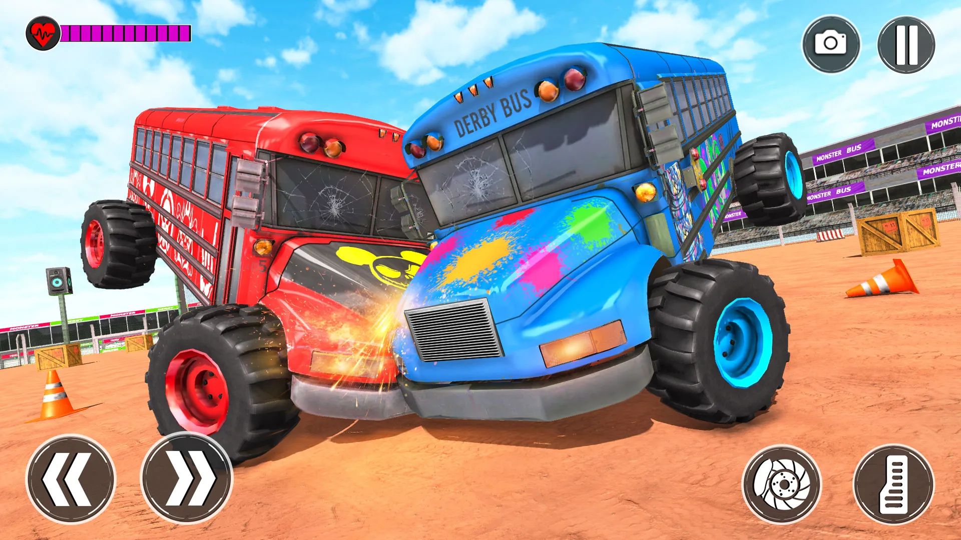 Monster Bus Derby Destruction | Indus Appstore | Screenshot