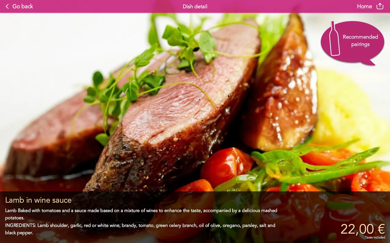 Vinipad Wine List & Food Menu | Indus Appstore | Screenshot