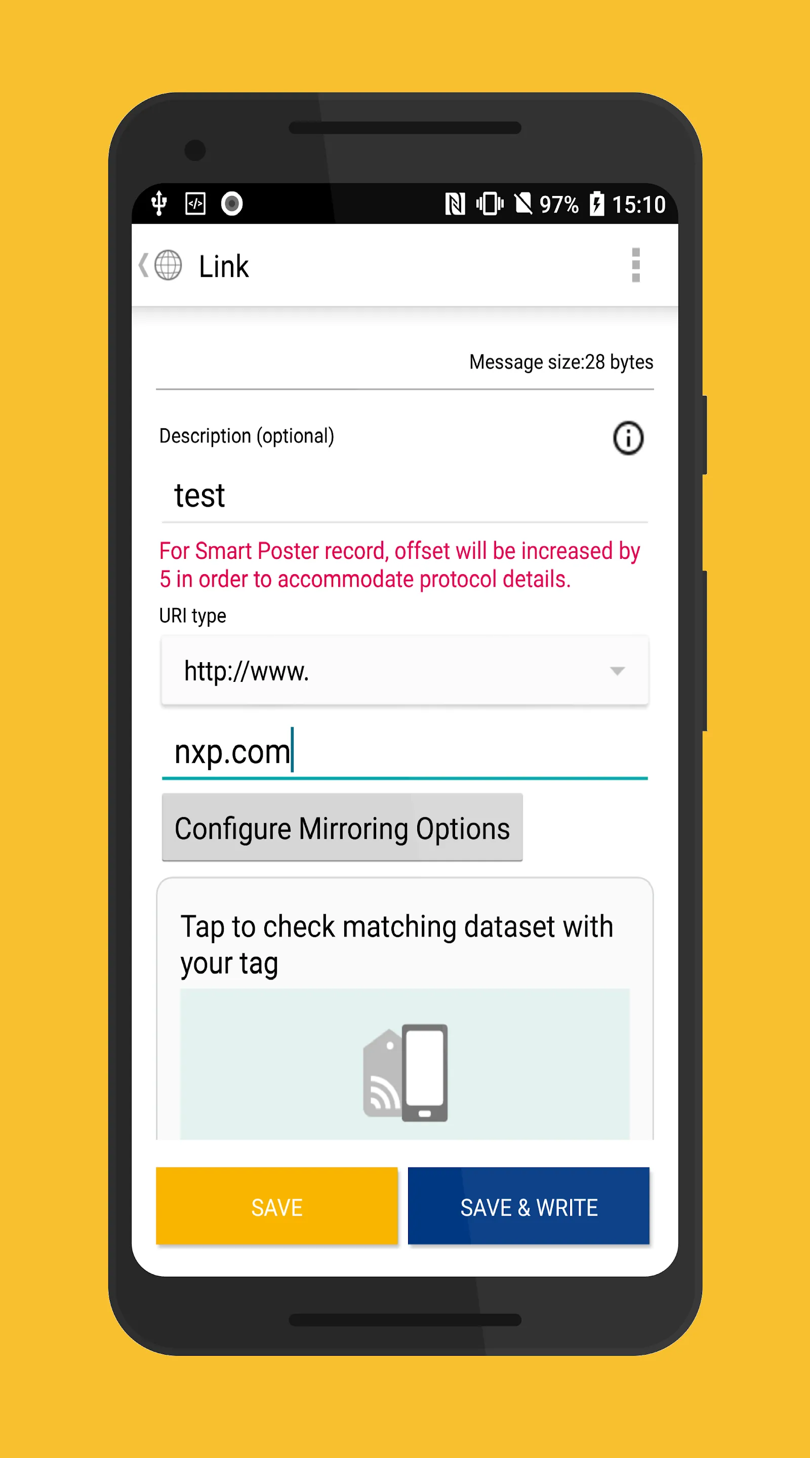 NFC TagWriter by NXP | Indus Appstore | Screenshot