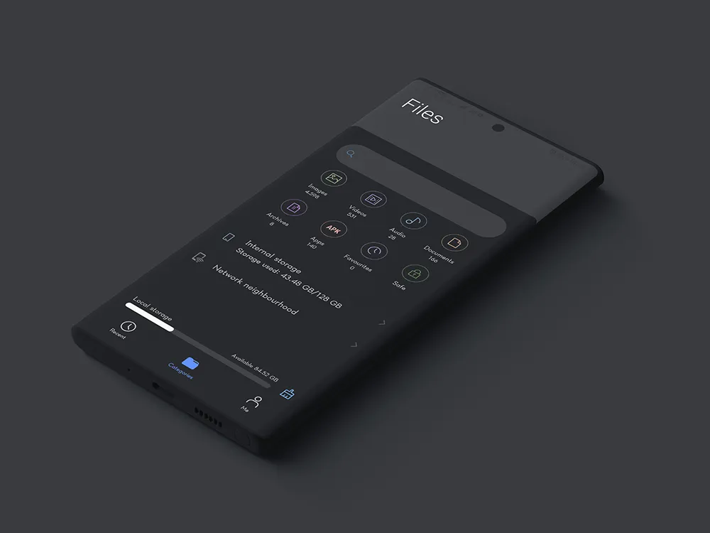 S20 One-UI Dark Live Wallpaper | Indus Appstore | Screenshot