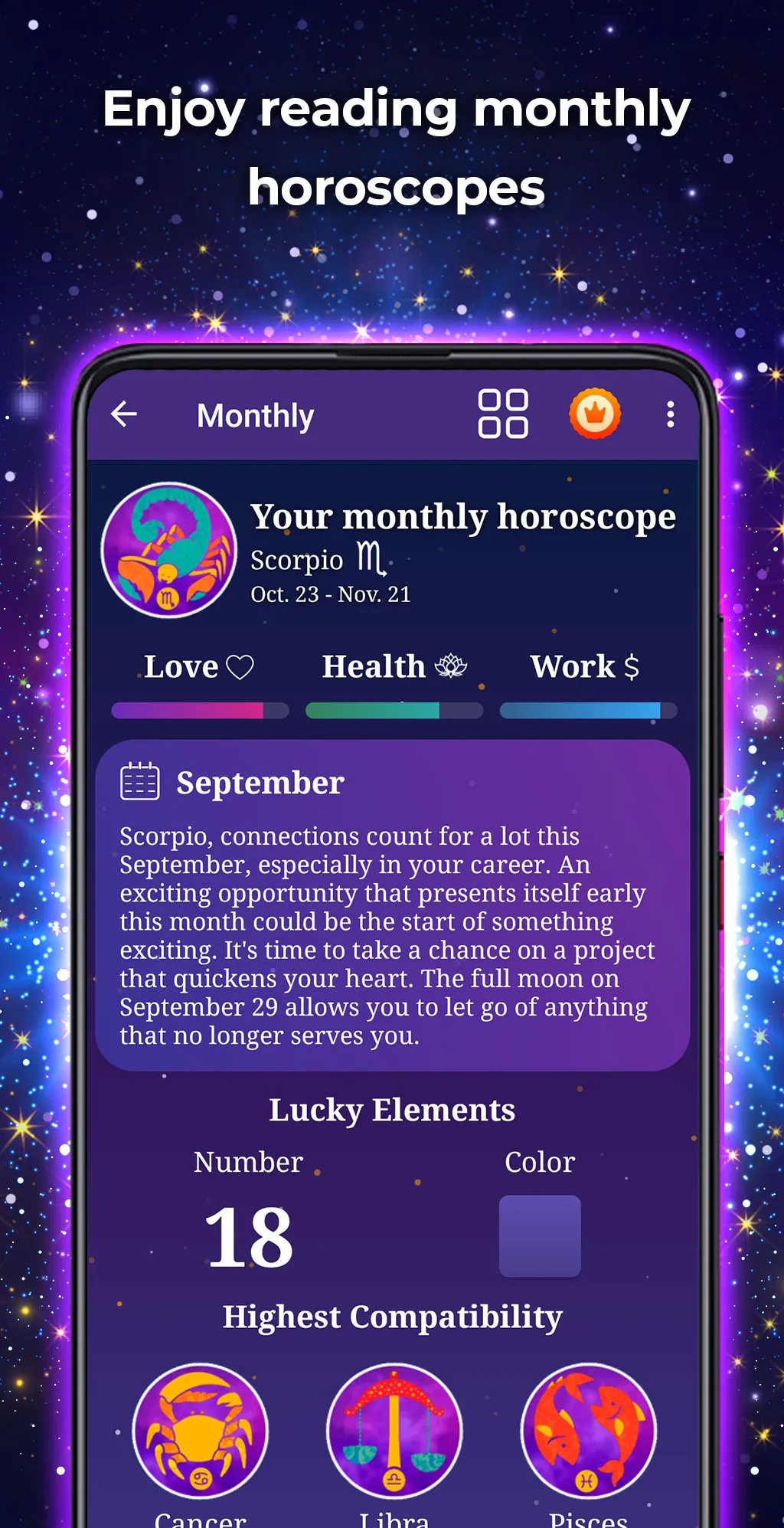 Daily Horoscope - Astrology | Indus Appstore | Screenshot