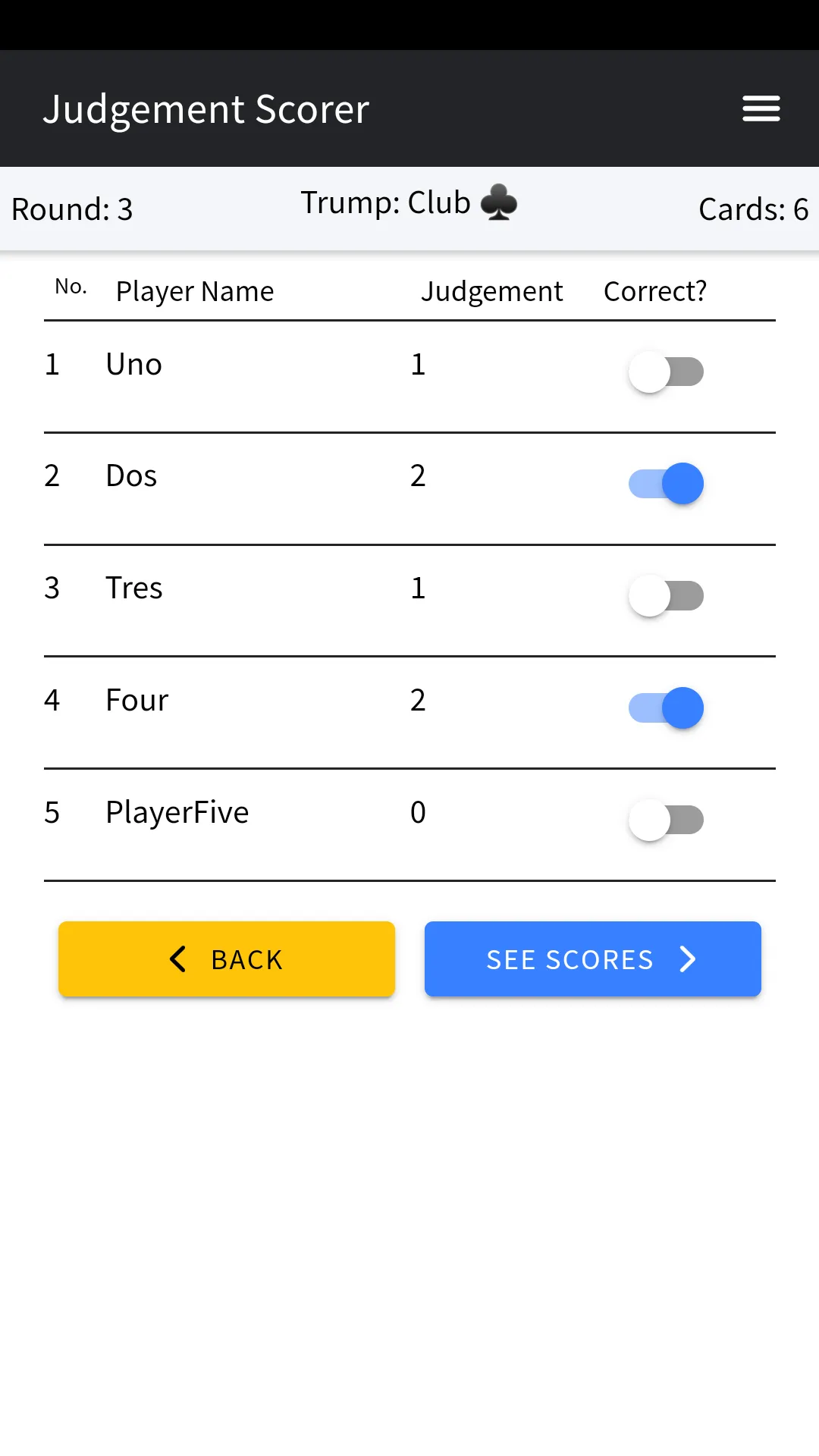 Judgement Scorer Lite | Indus Appstore | Screenshot