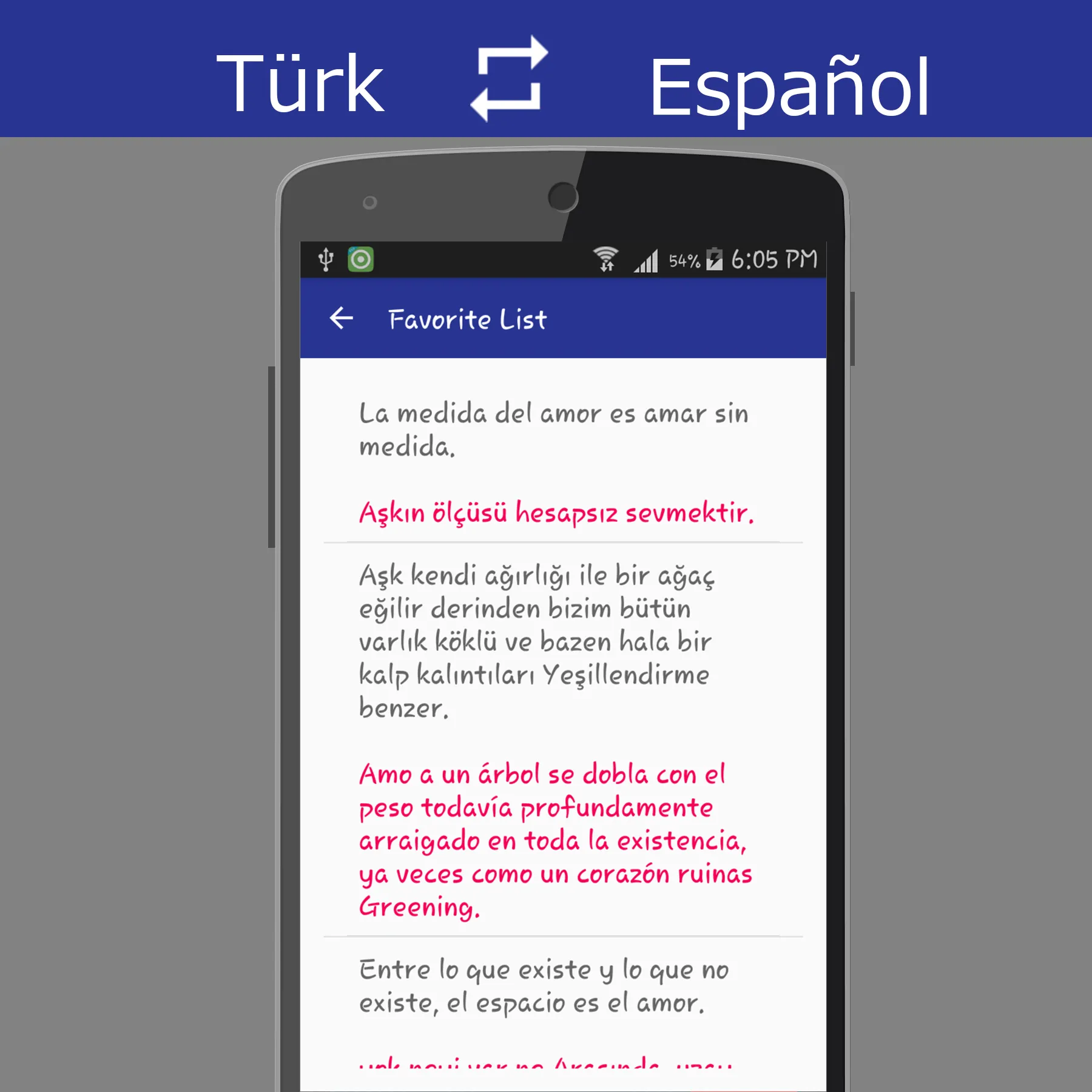 Turkish Spanish Translator | Indus Appstore | Screenshot