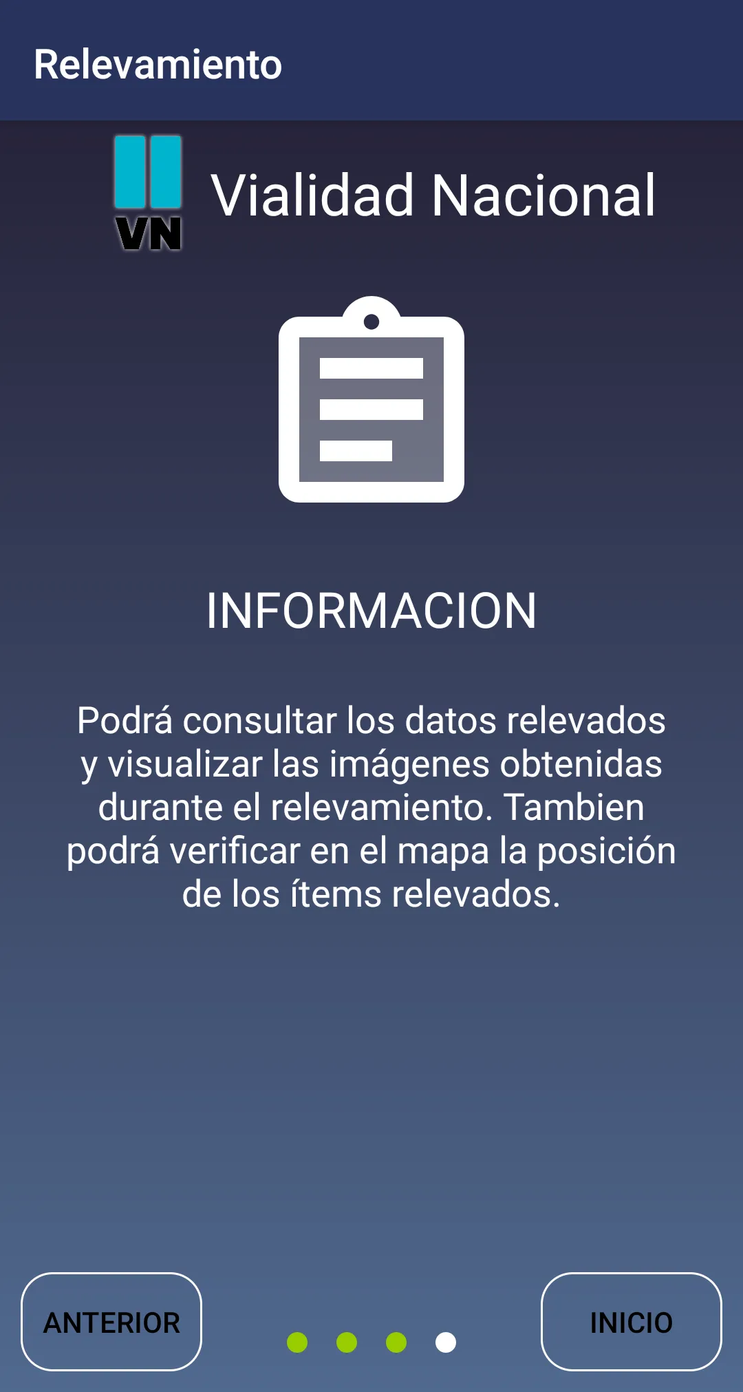 Relevamiento Vial | Indus Appstore | Screenshot