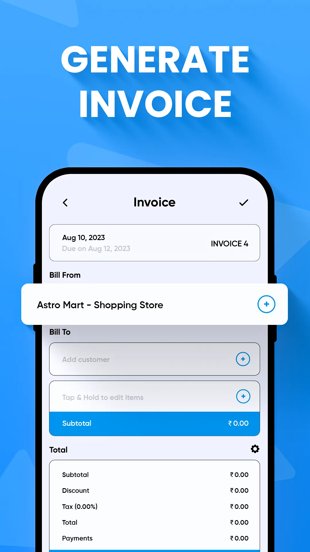 Invoice Maker : Estimate Maker | Indus Appstore | Screenshot