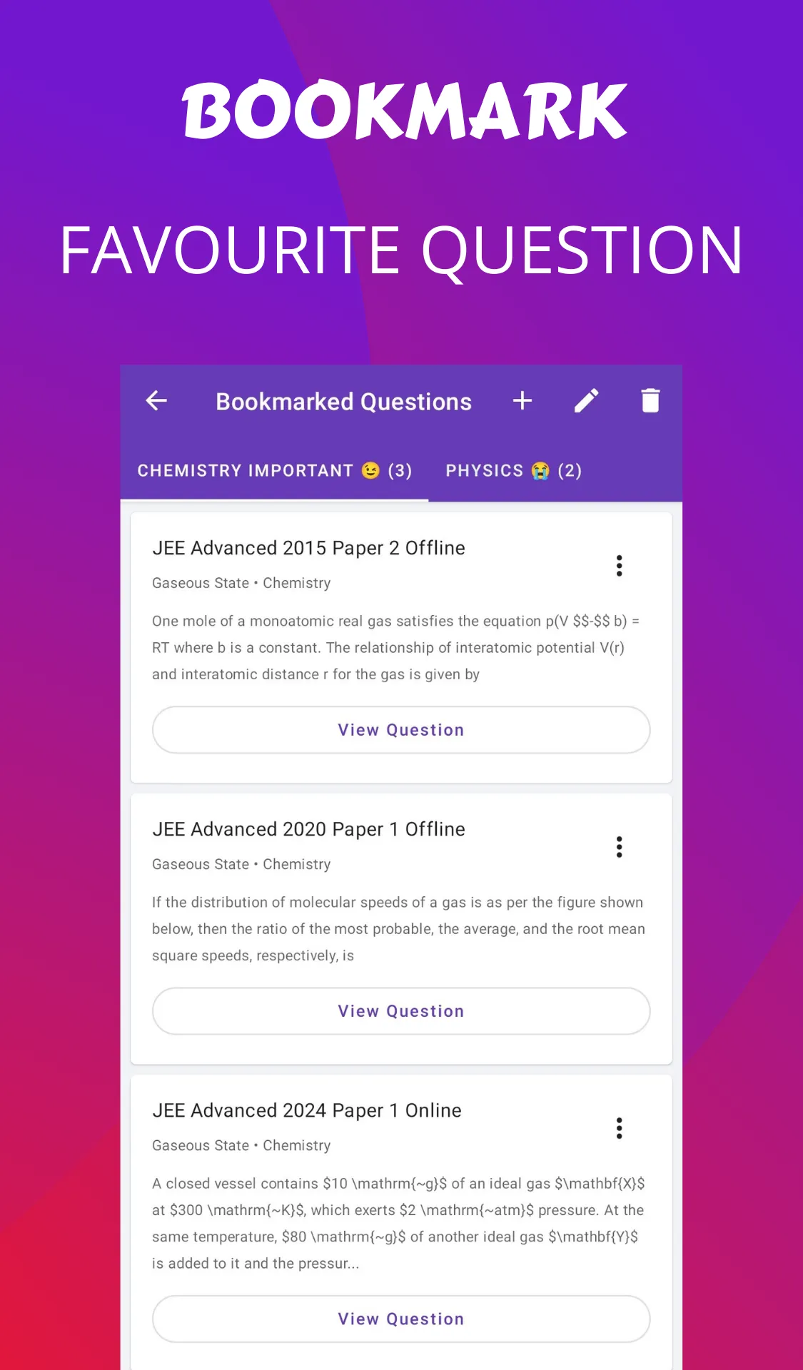 ExamGOAL: JEE Adv Questions | Indus Appstore | Screenshot