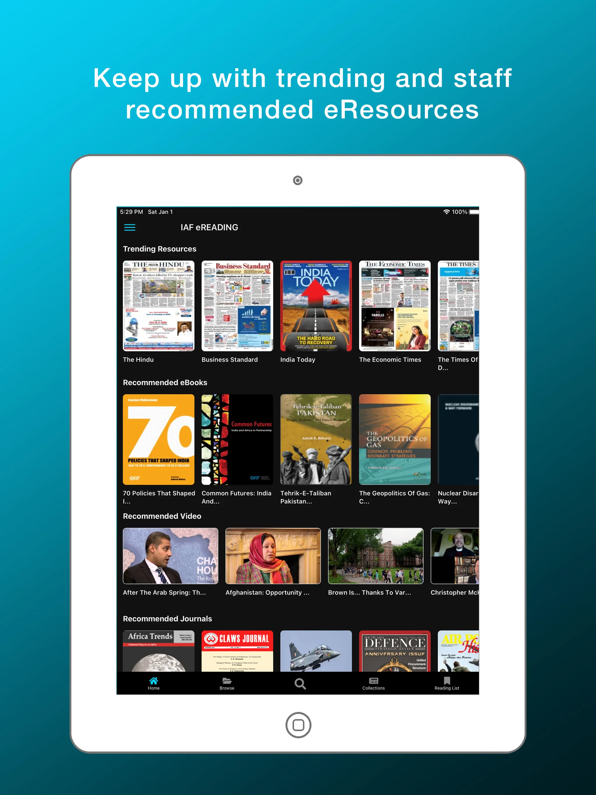 IAF eReading | Indus Appstore | Screenshot