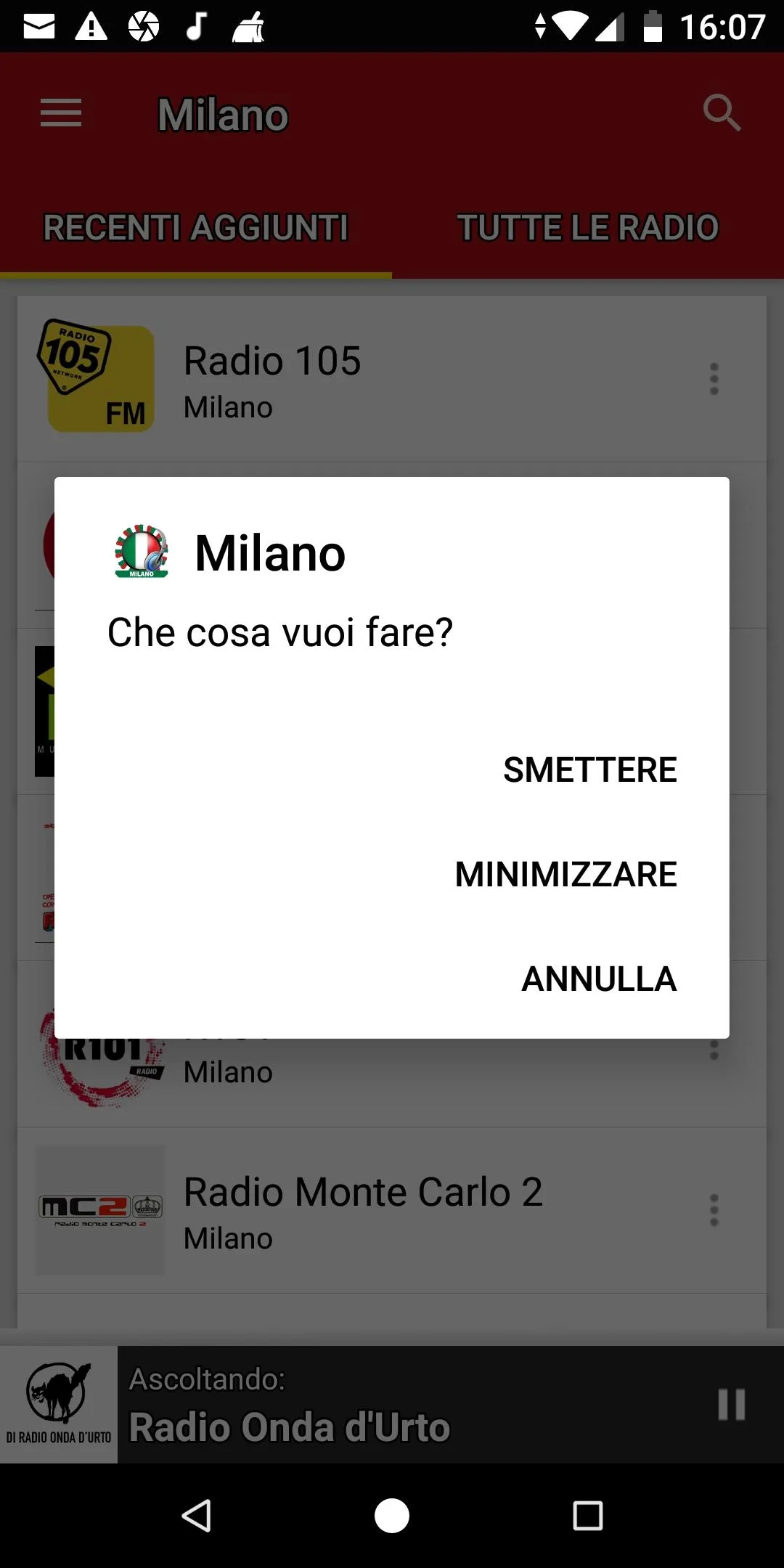 Milan Radio Stations | Indus Appstore | Screenshot