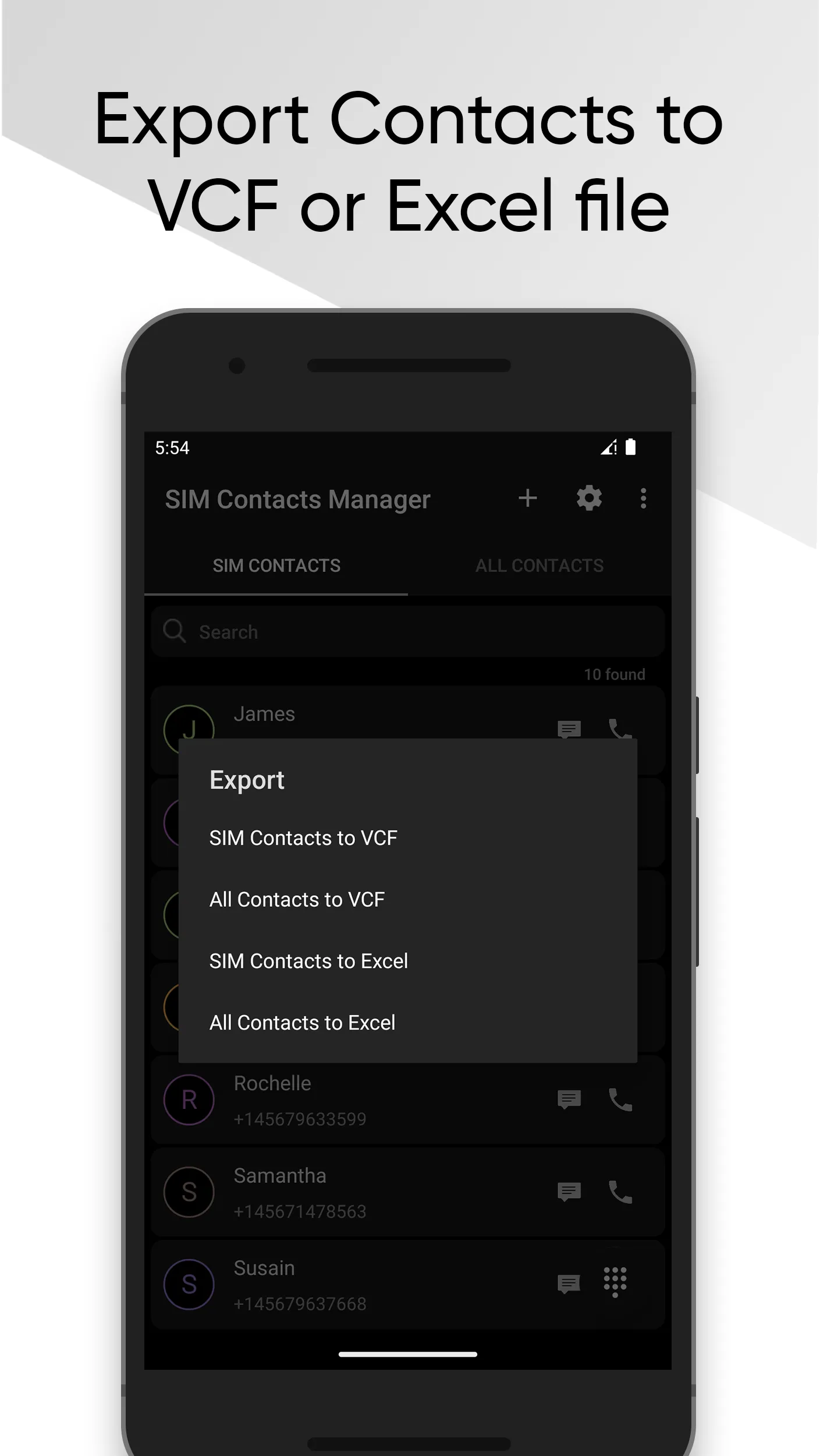 SIM Contacts Manager | Indus Appstore | Screenshot